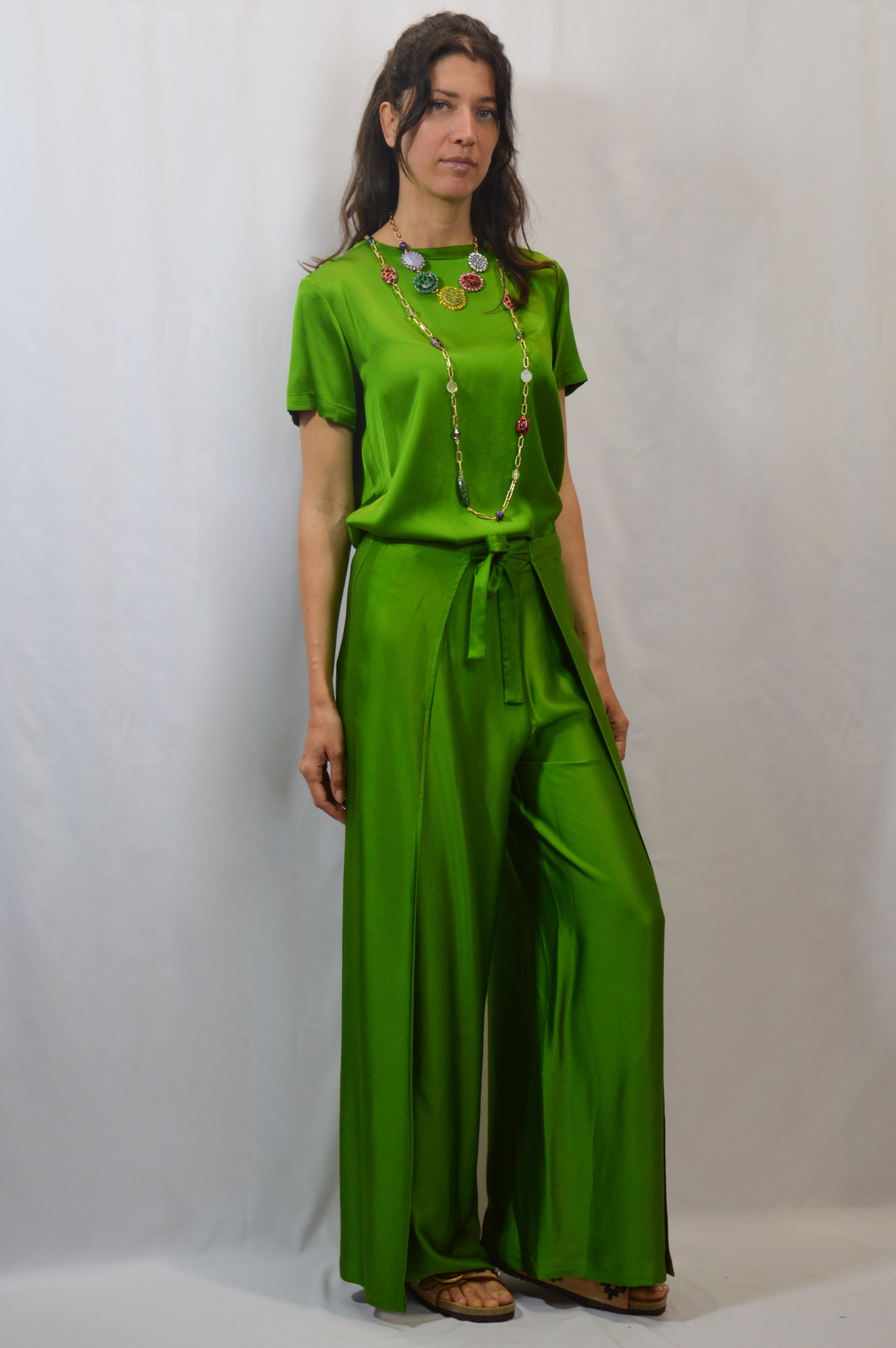 Pantalone pareo in viscosa Ottod’ame