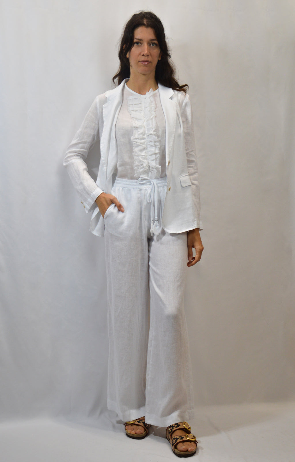 Pantalone palazzo in lino - Ottod’ame