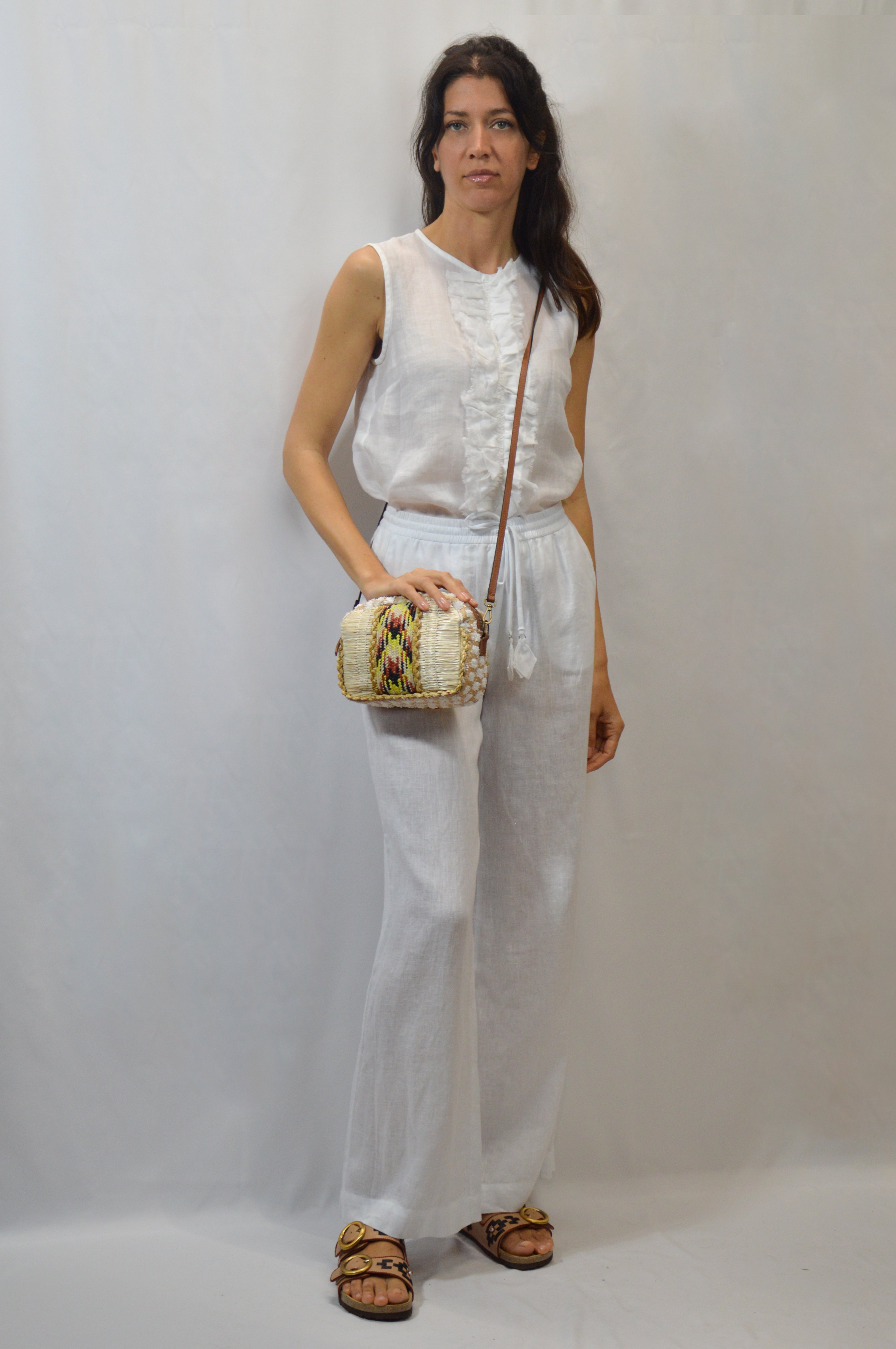 Pantalone palazzo in lino - Ottod’ame