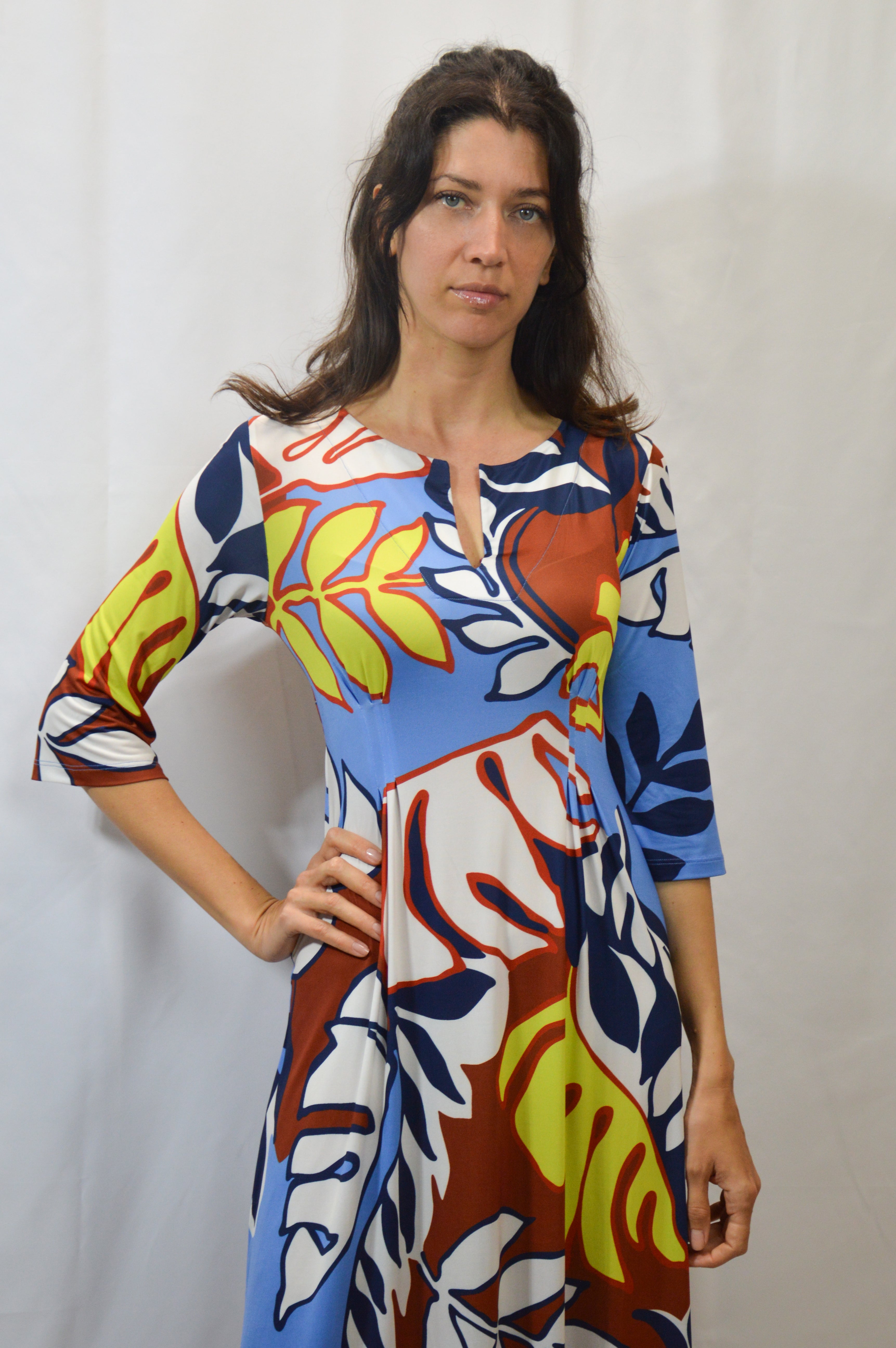 LONG KAFTAN NAVY - JUSTMINE