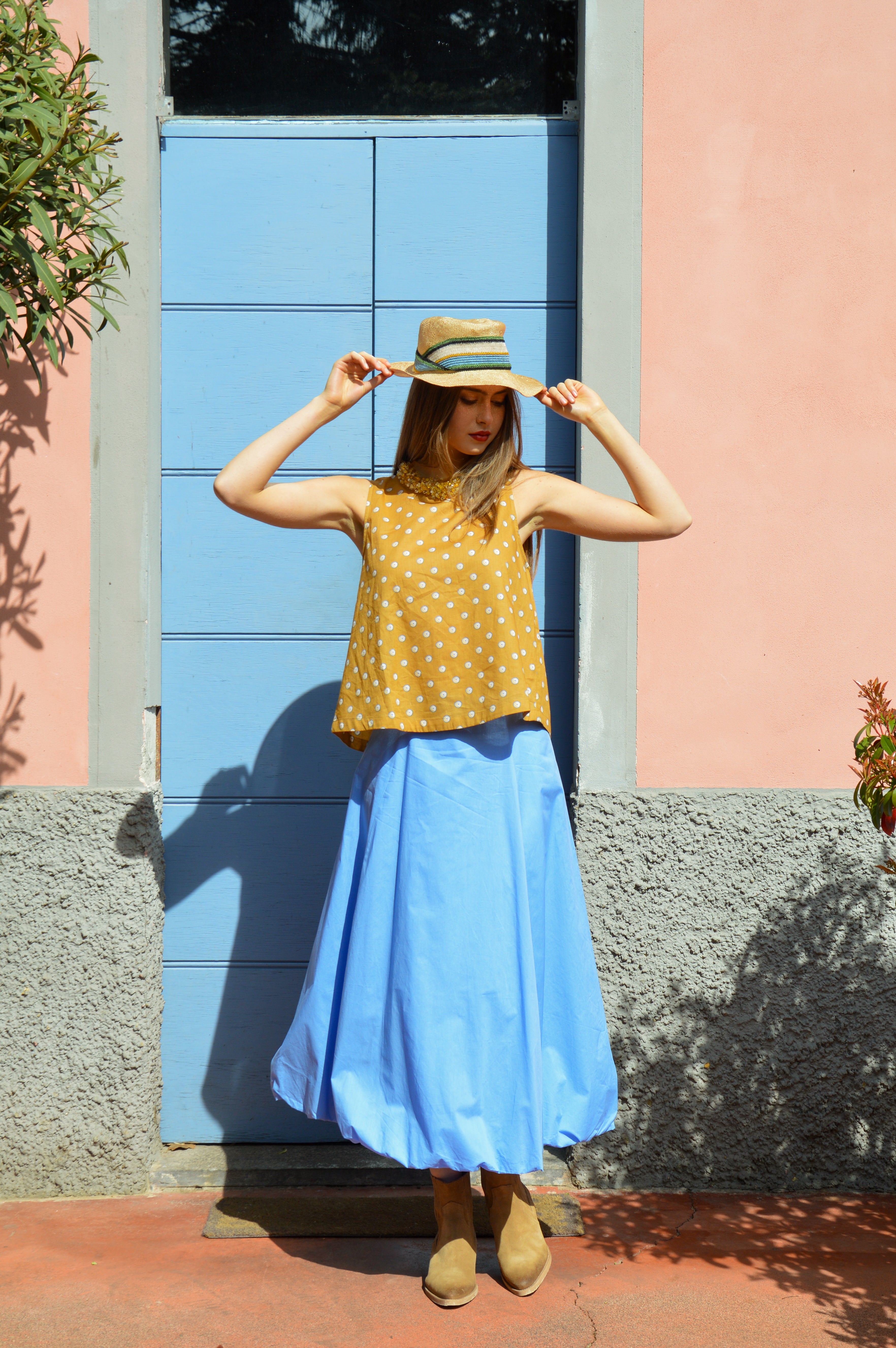 Top senza maniche fantasia - Surkana