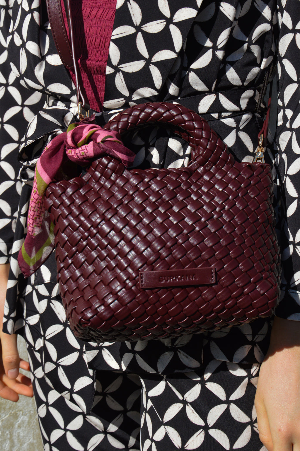 Mini borsa intrecciata - Surkana