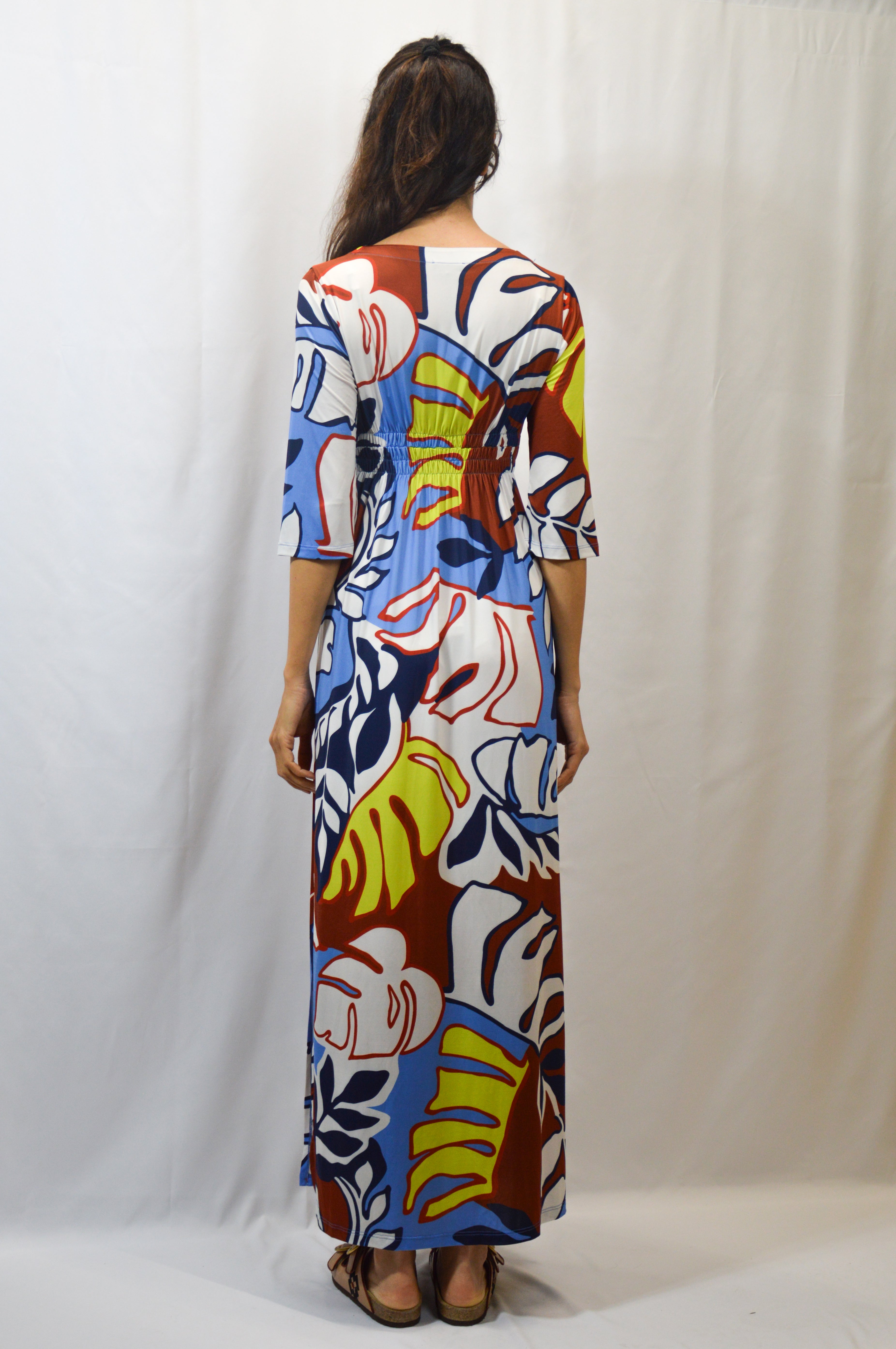 LONG KAFTAN NAVY - JUSTMINE