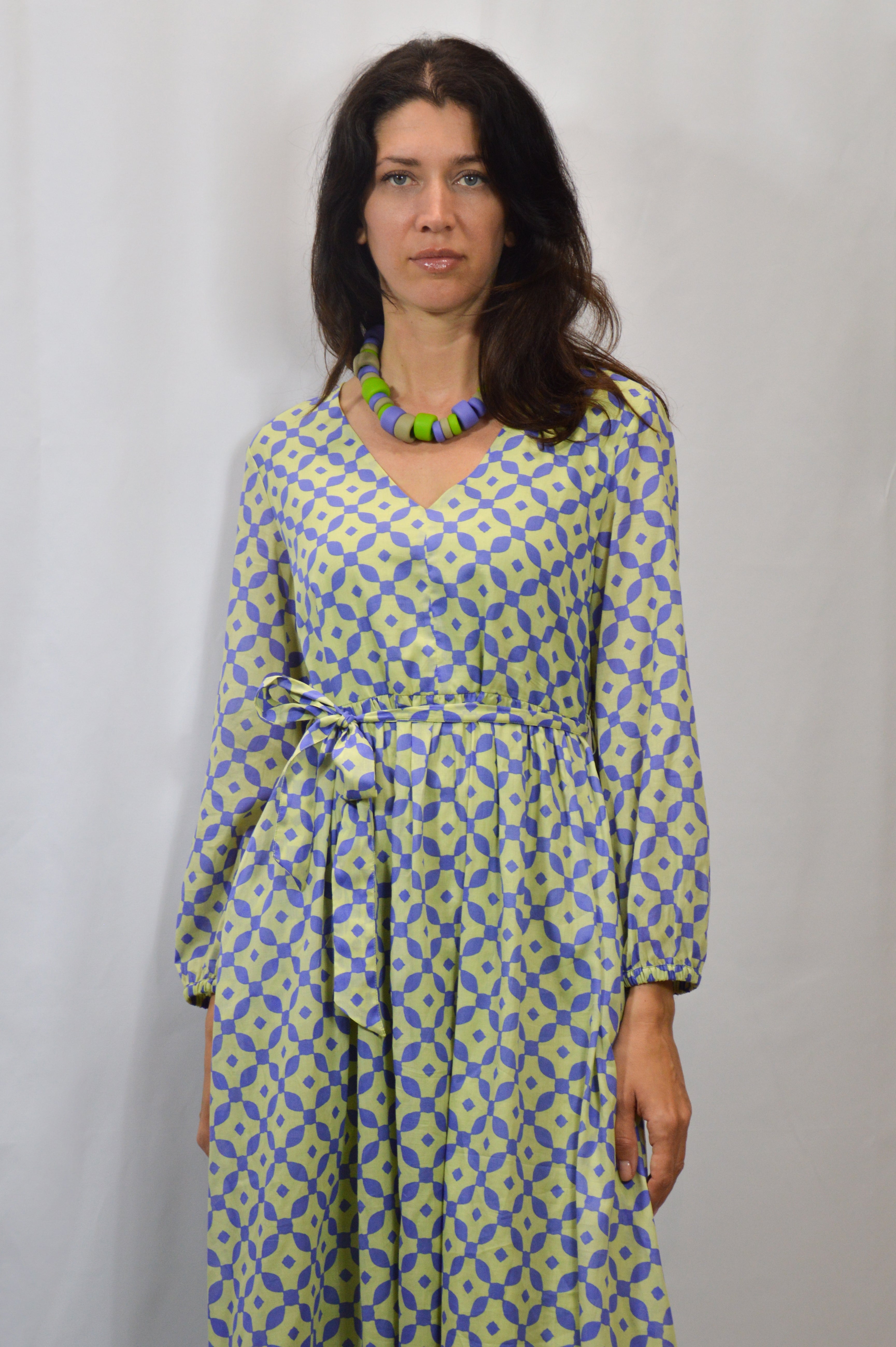 Abito lungo con fusciacca - NIU