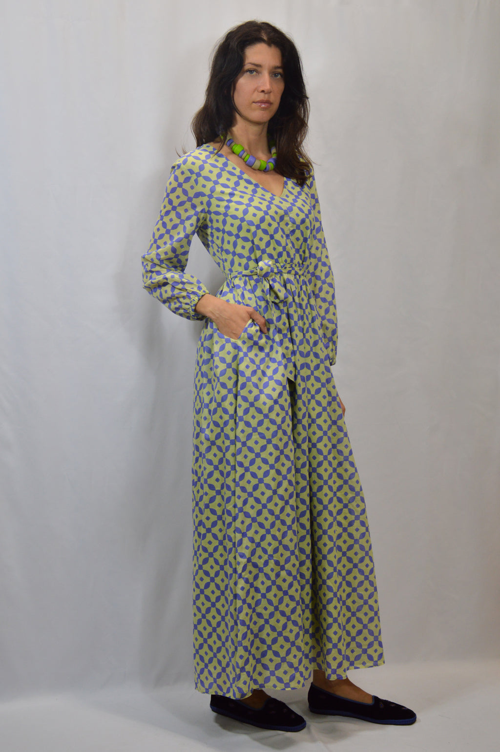 Abito lungo con fusciacca - NIU