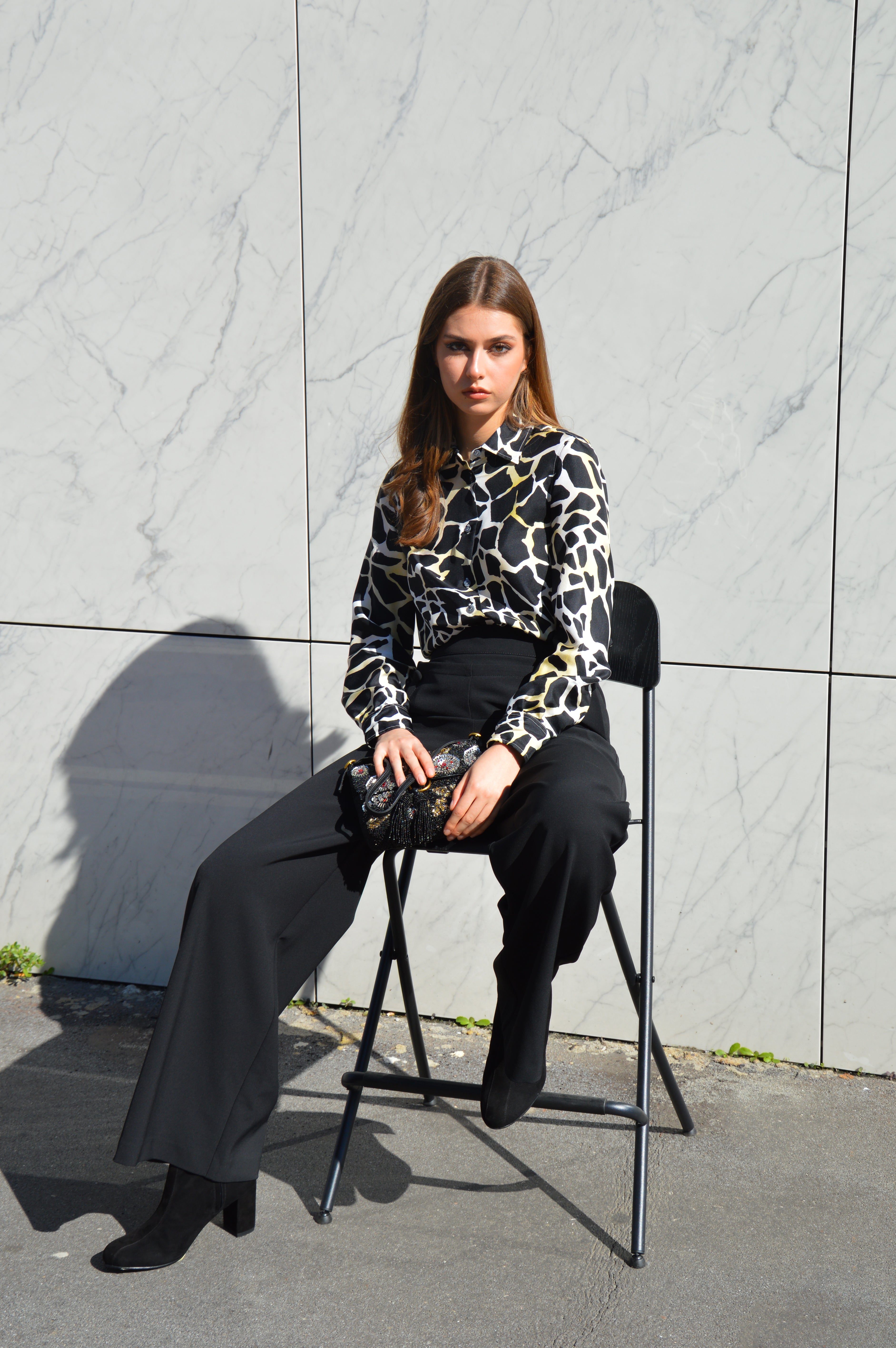 Pantalone cady bottoni - Maliparmi