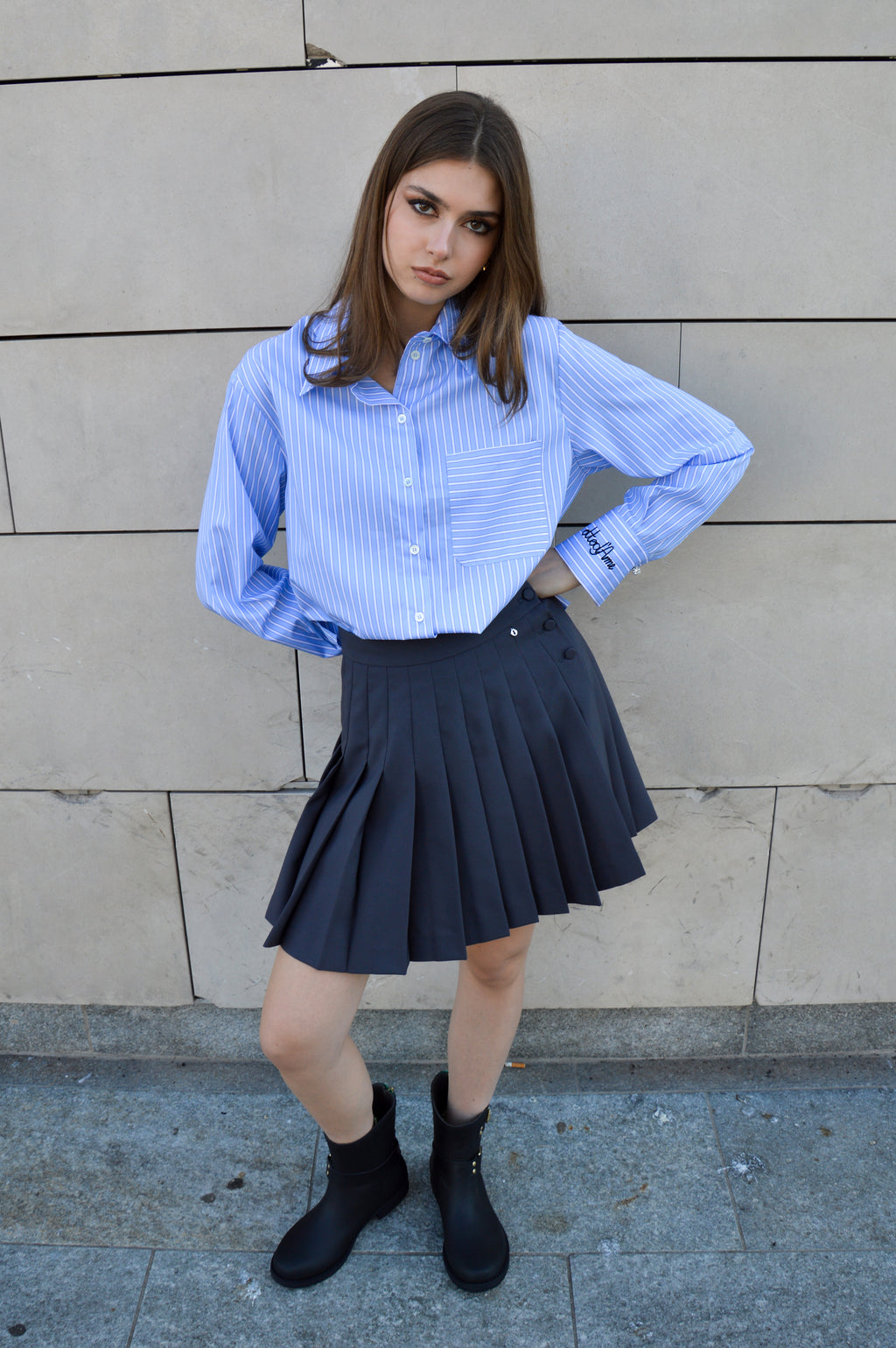 Camicia cropped in cotone - Ottod'ame