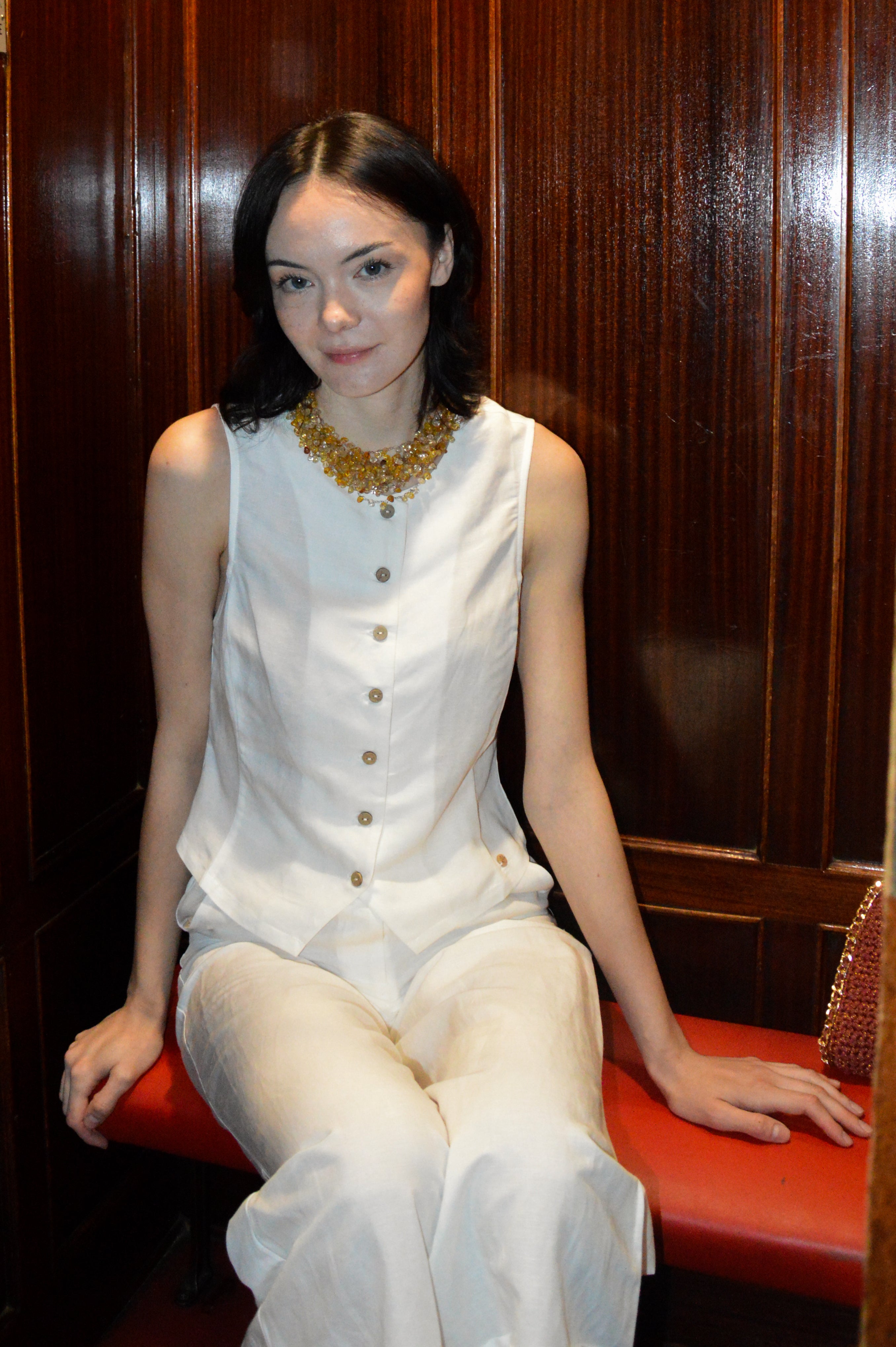 Gilet scollo rotondo - Surkana