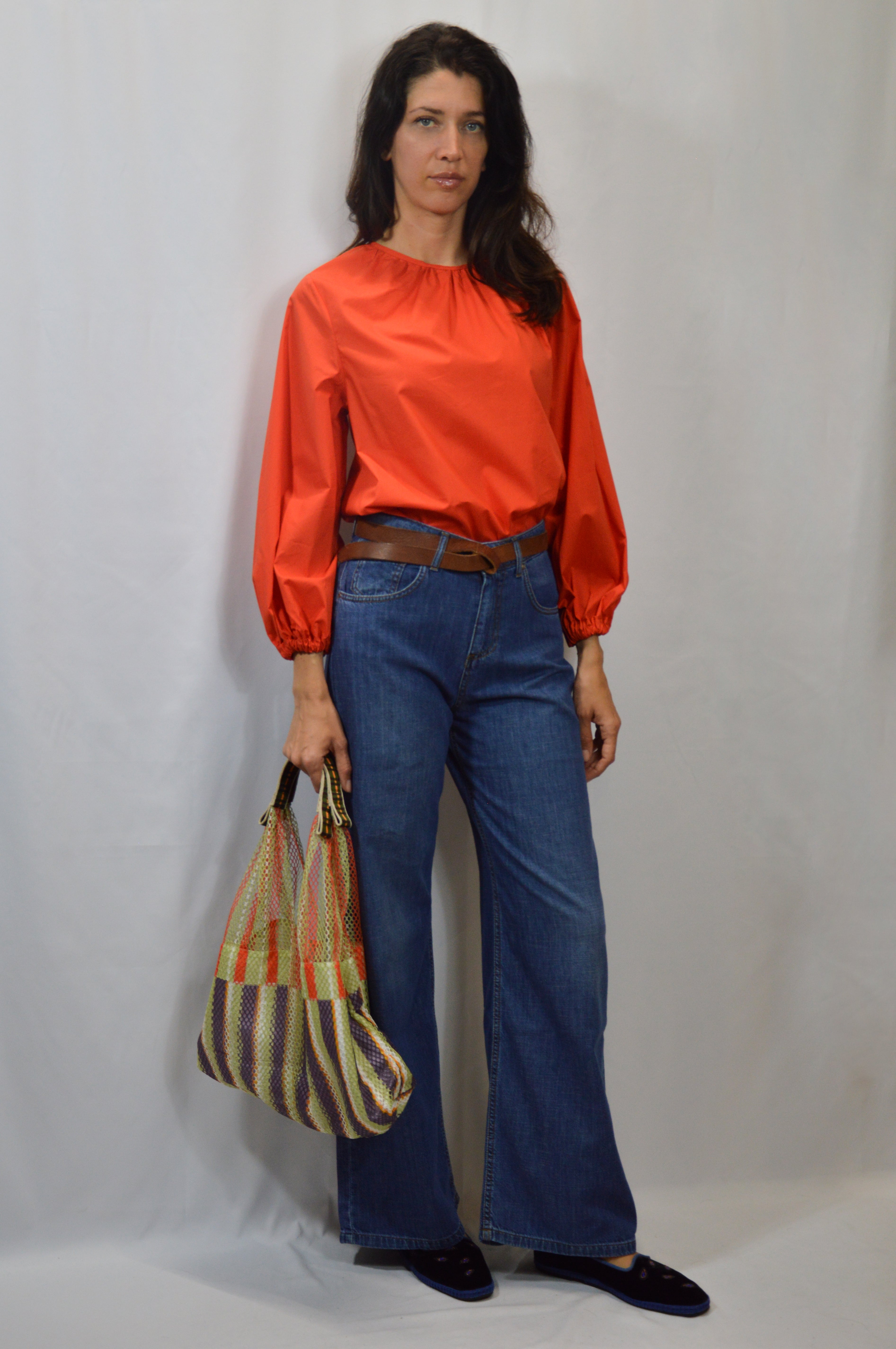 BLUSA MANICHE A SBUFFO NIU