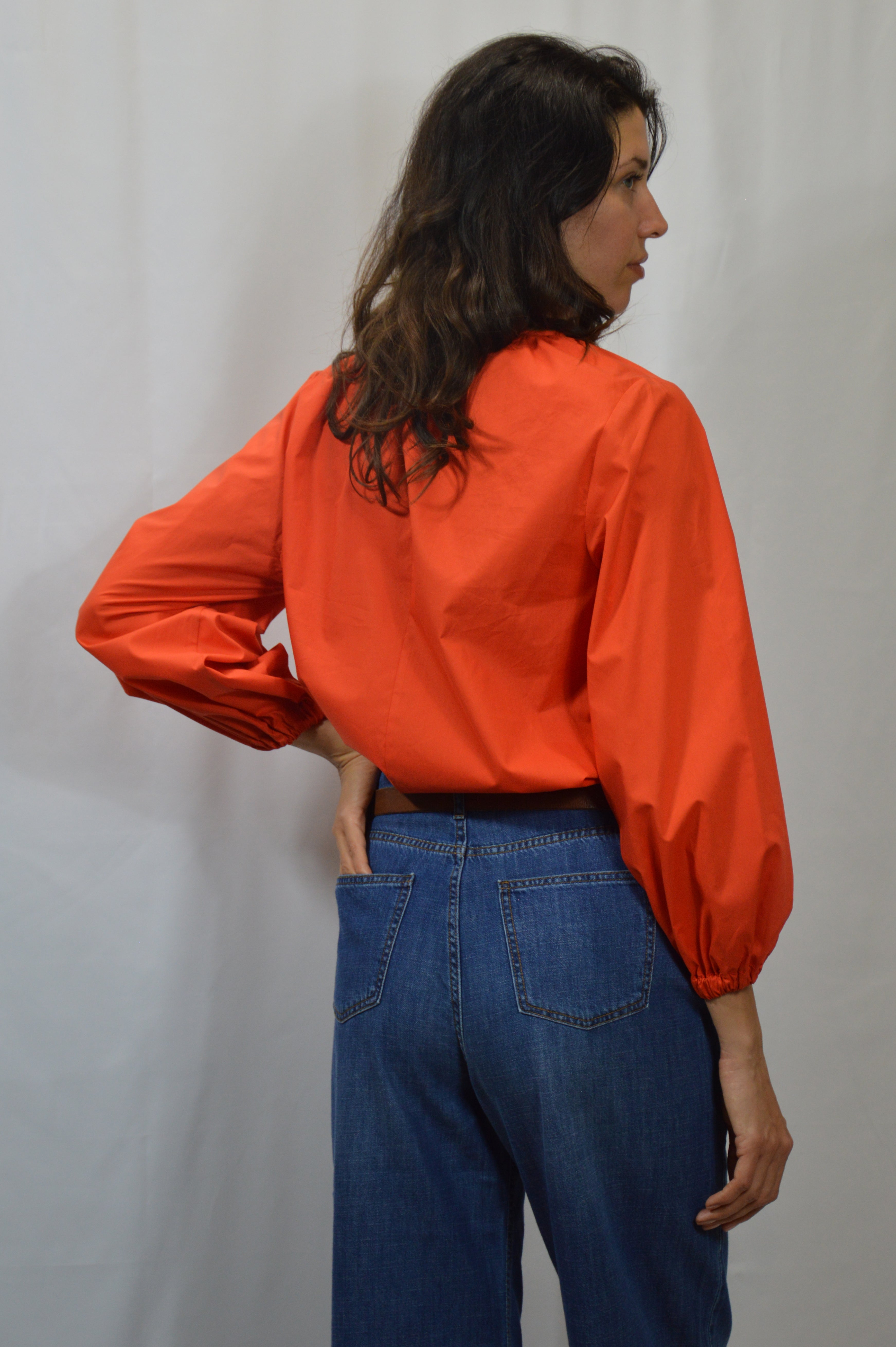 BLUSA MANICHE A SBUFFO NIU