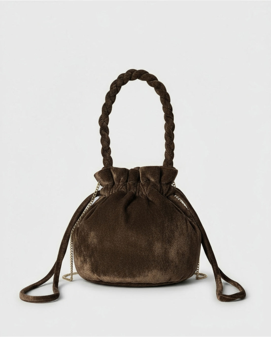 Borsa secchiello ricamata - Surkana