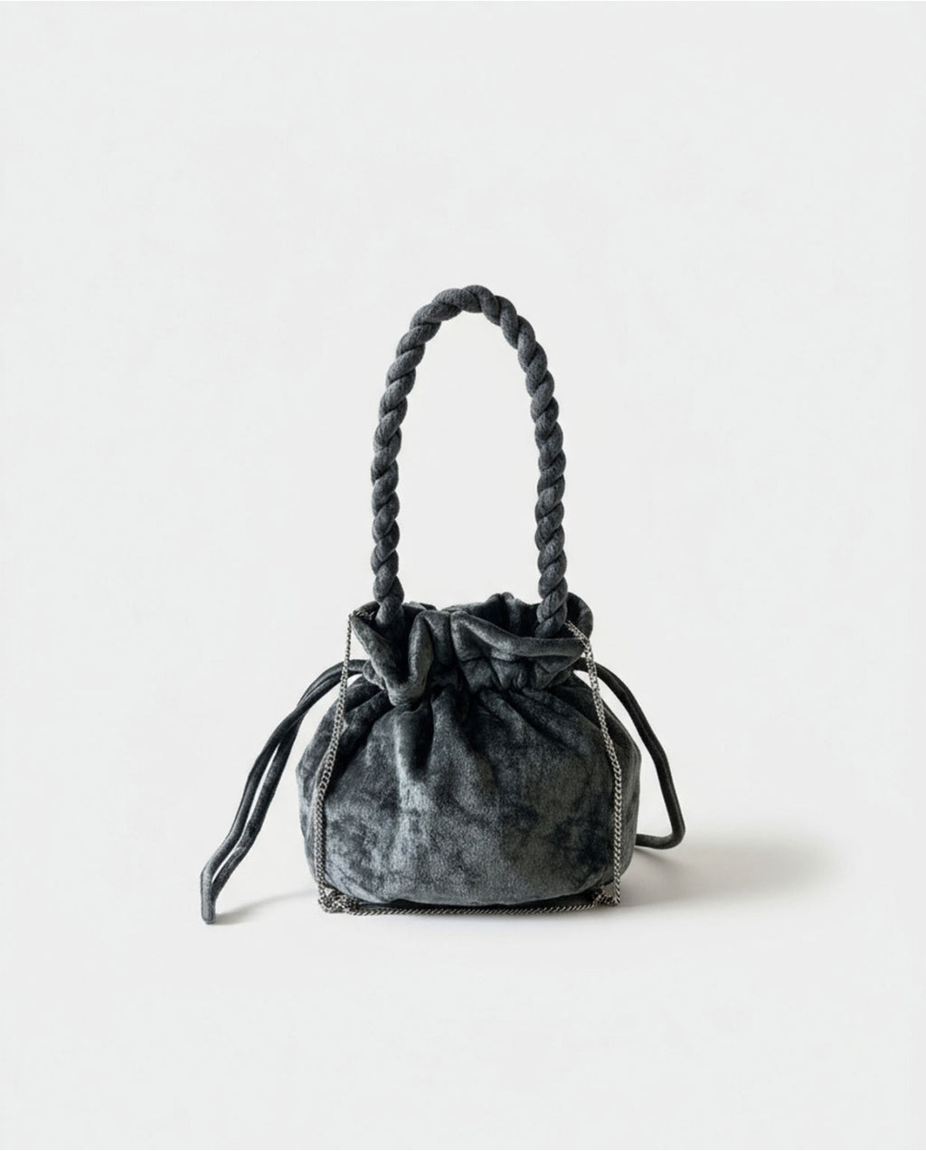 Borsa secchiello ricamata - Surkana