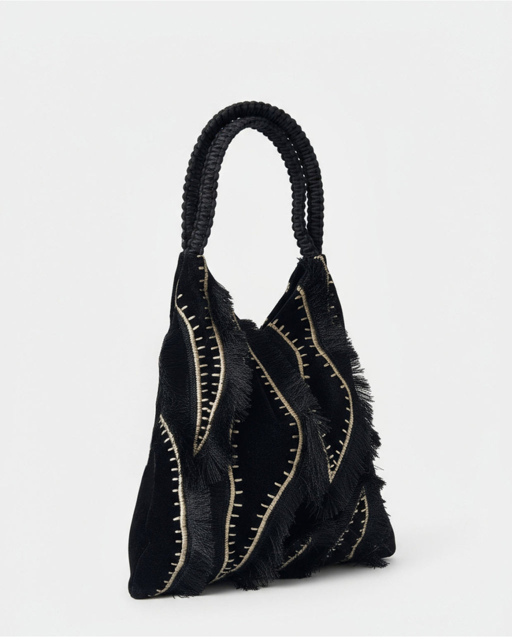Borsa trapezio in velluto - Surkana