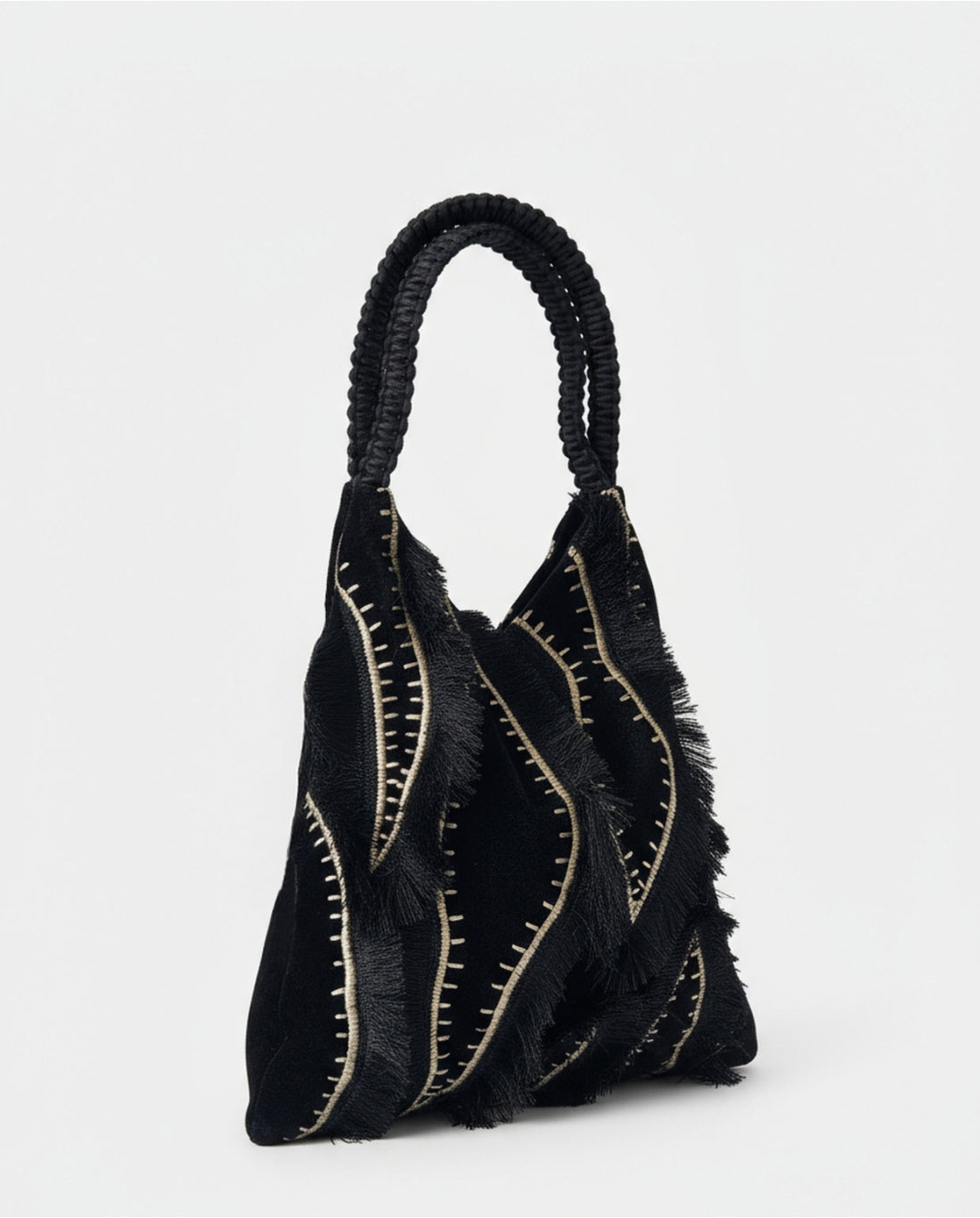 Borsa trapezio in velluto - Surkana