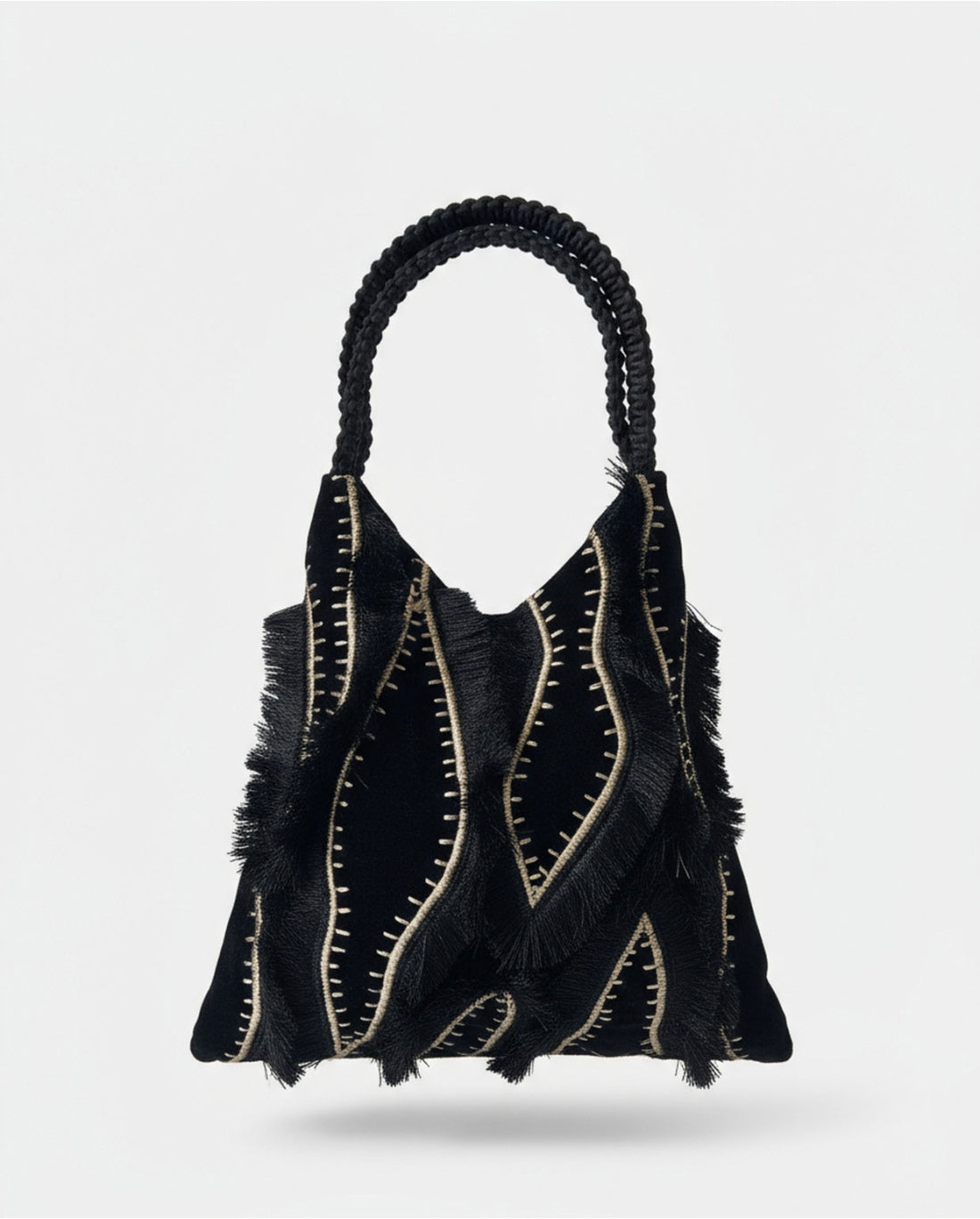 Borsa trapezio in velluto - Surkana