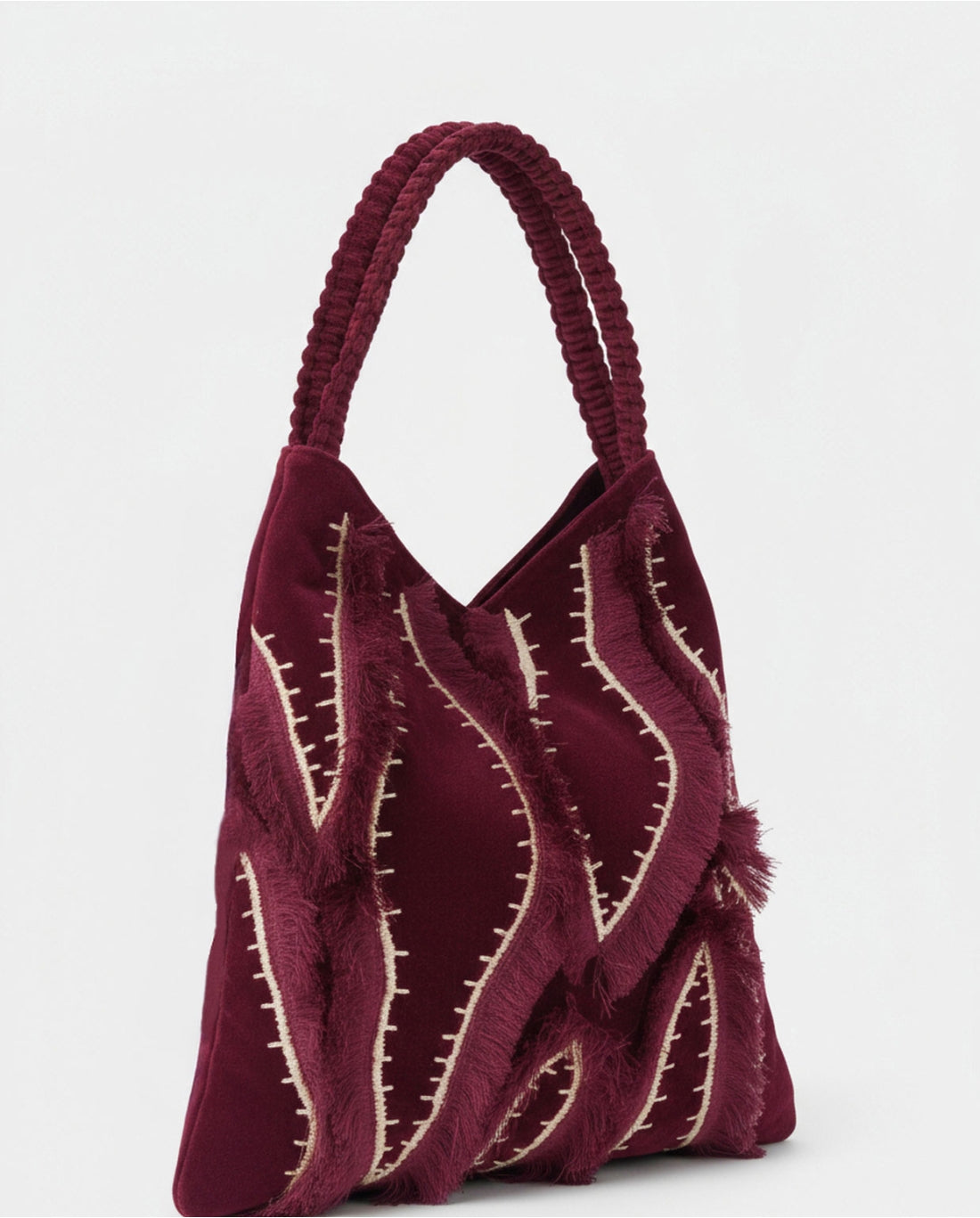 Borsa trapezio in velluto - Surkana