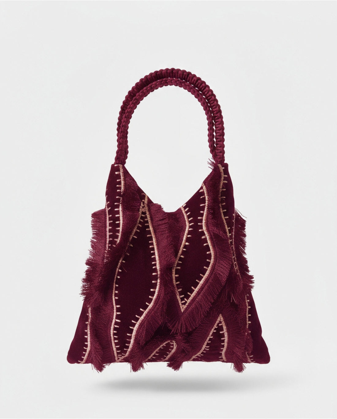 Borsa trapezio in velluto - Surkana