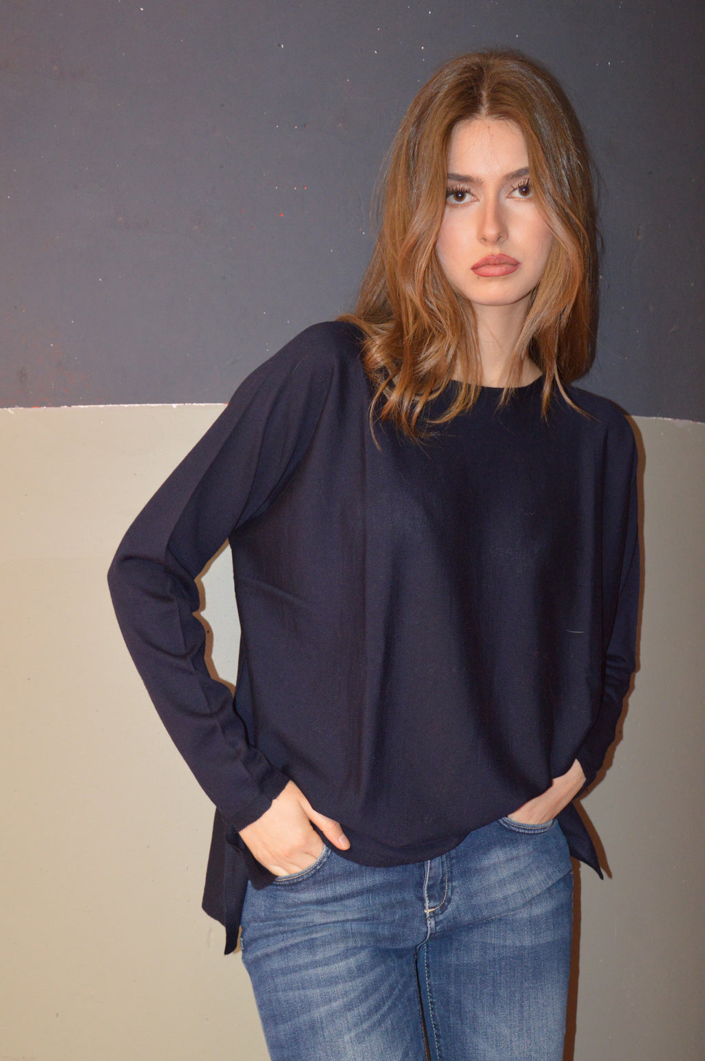 Maglione maxi spacchi - Mìa Basic