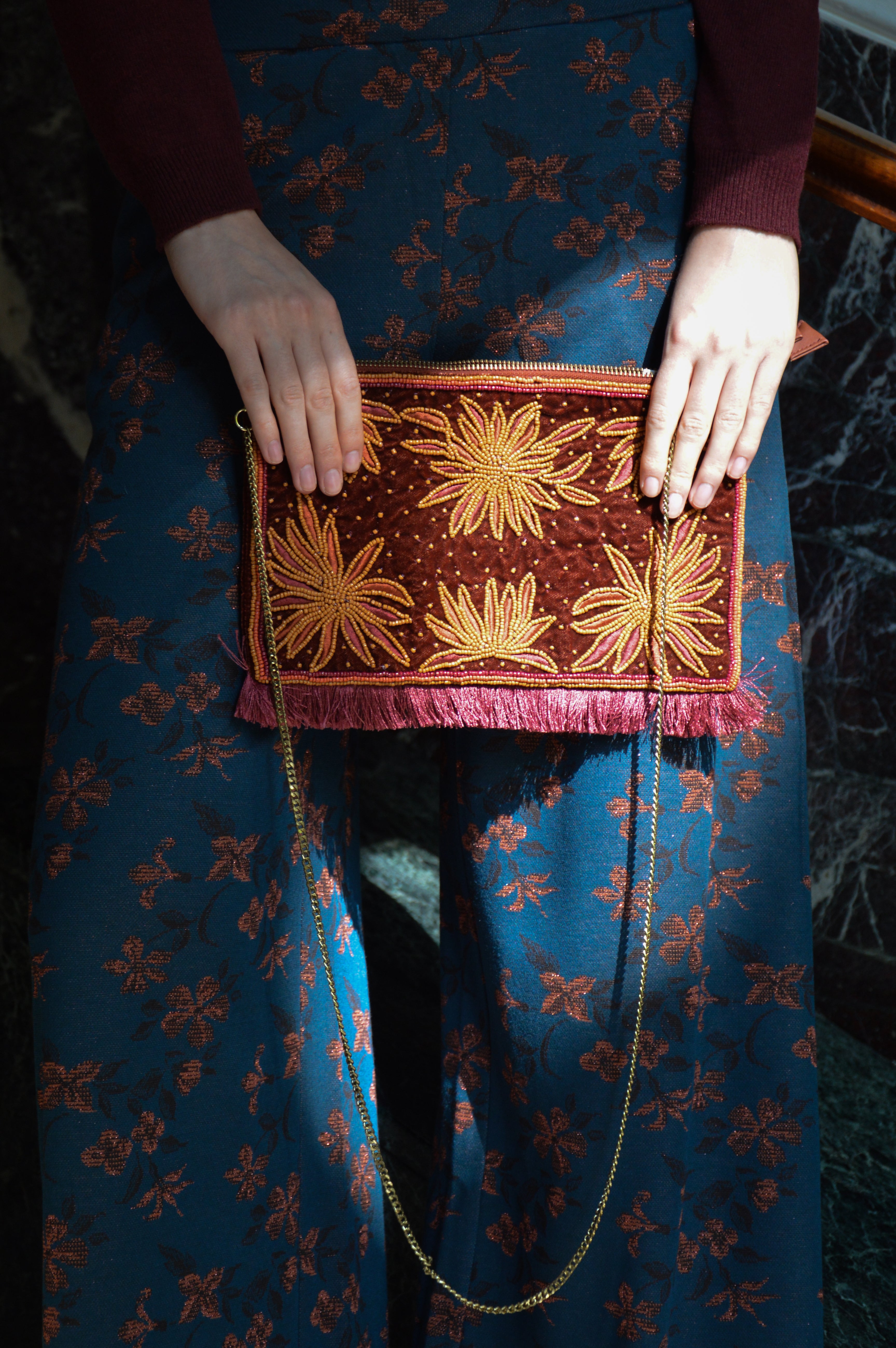 Borsa portafoglio perline - Surkana