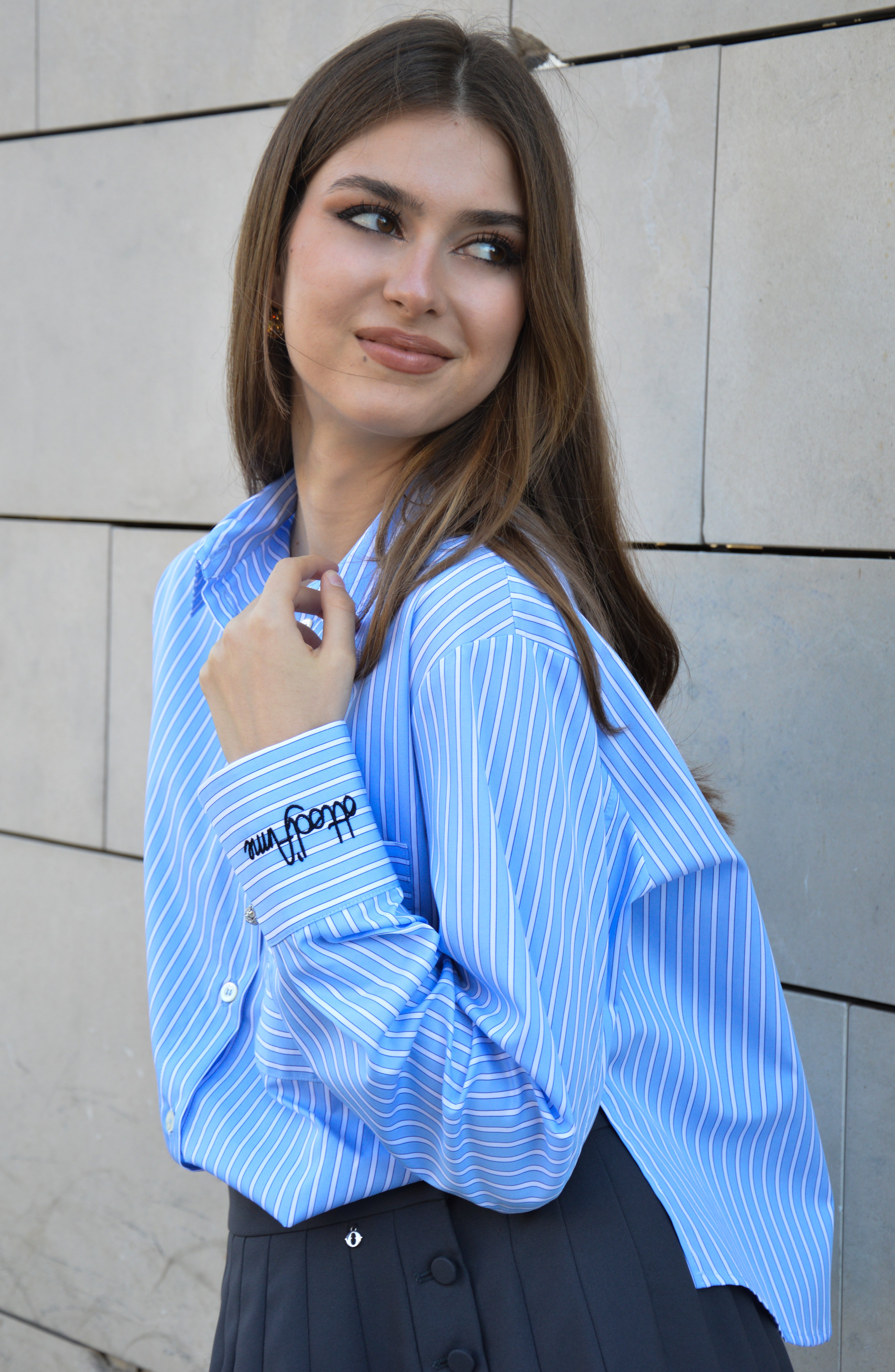 Camicia cropped in cotone - Ottod'ame