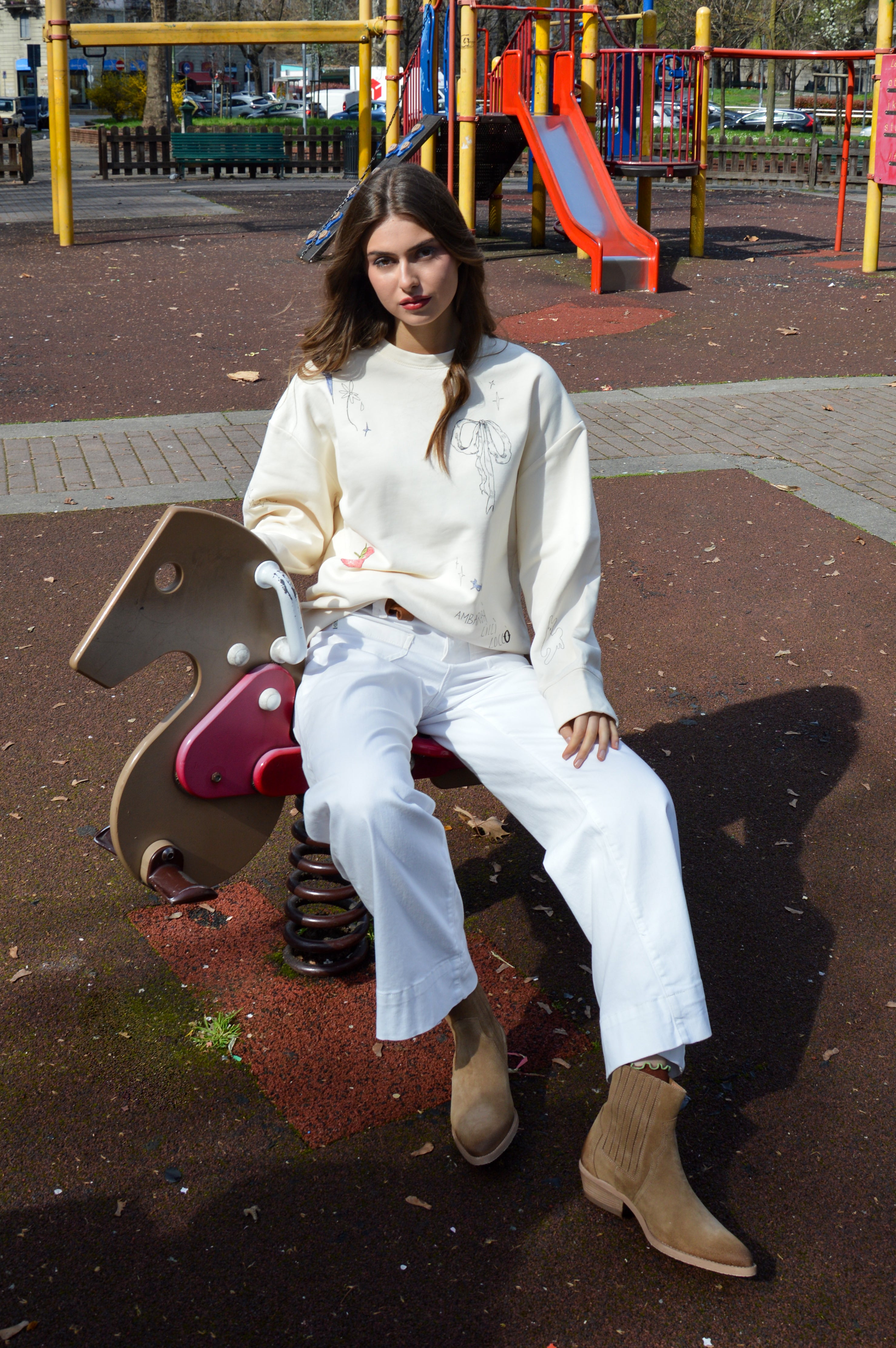 Felpa con stampa - Ottod'Ame