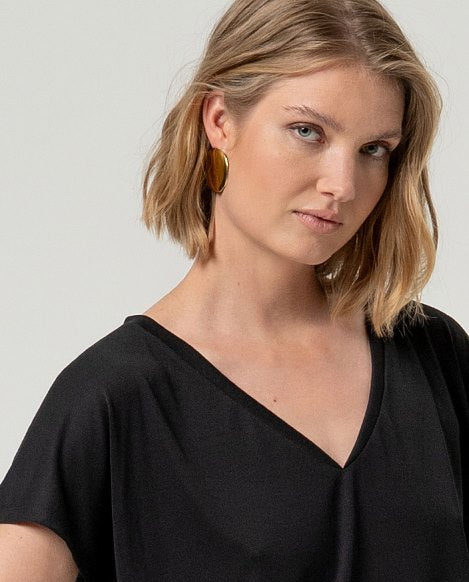 T-shirt scollo a v - Surkana