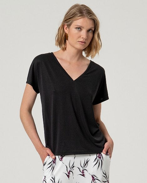 T-shirt scollo a v - Surkana