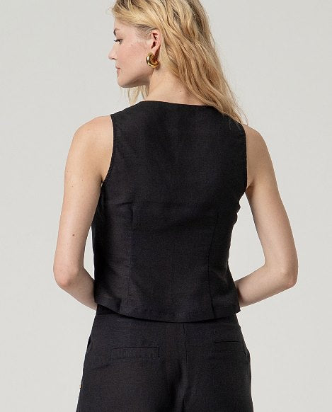Gilet scollo rotondo - Surkana