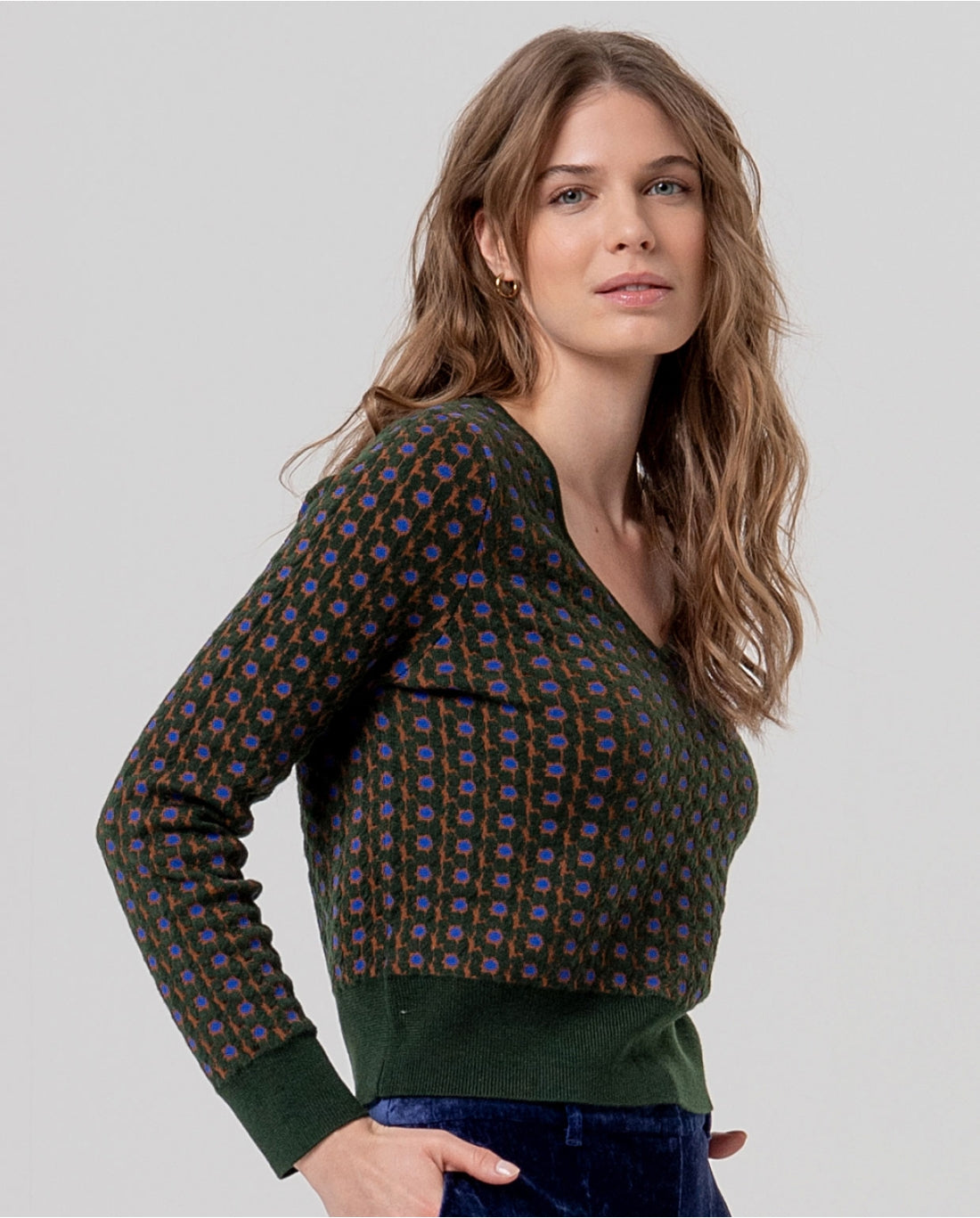 Maglione scollo a V - Surkana