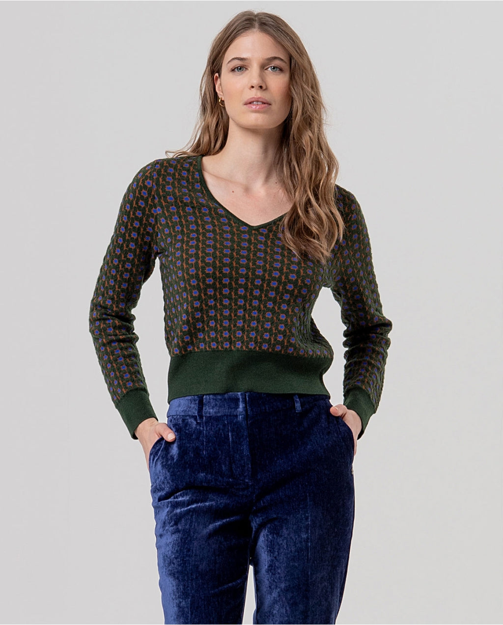 Maglione scollo a V - Surkana