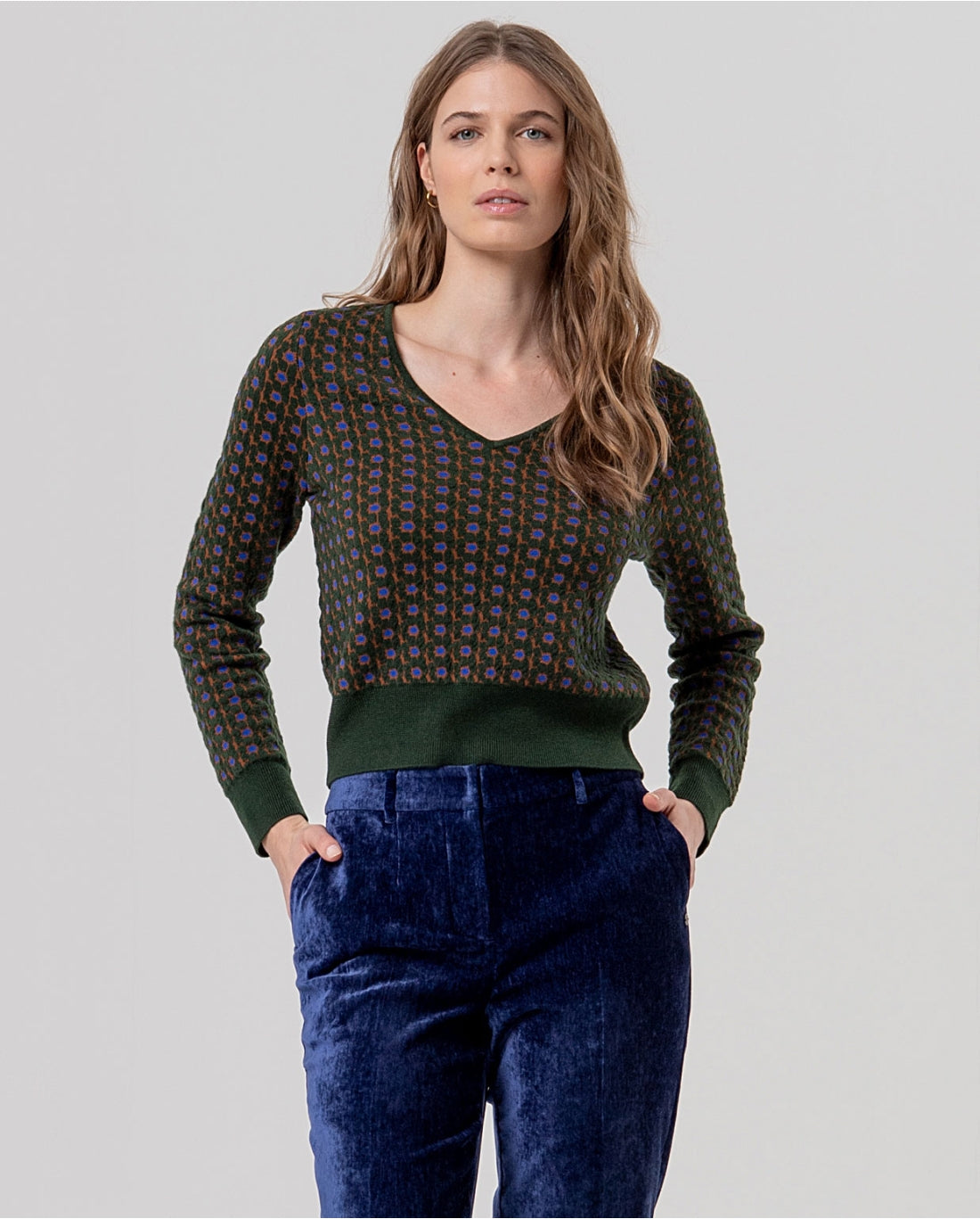 Maglione scollo a V - Surkana