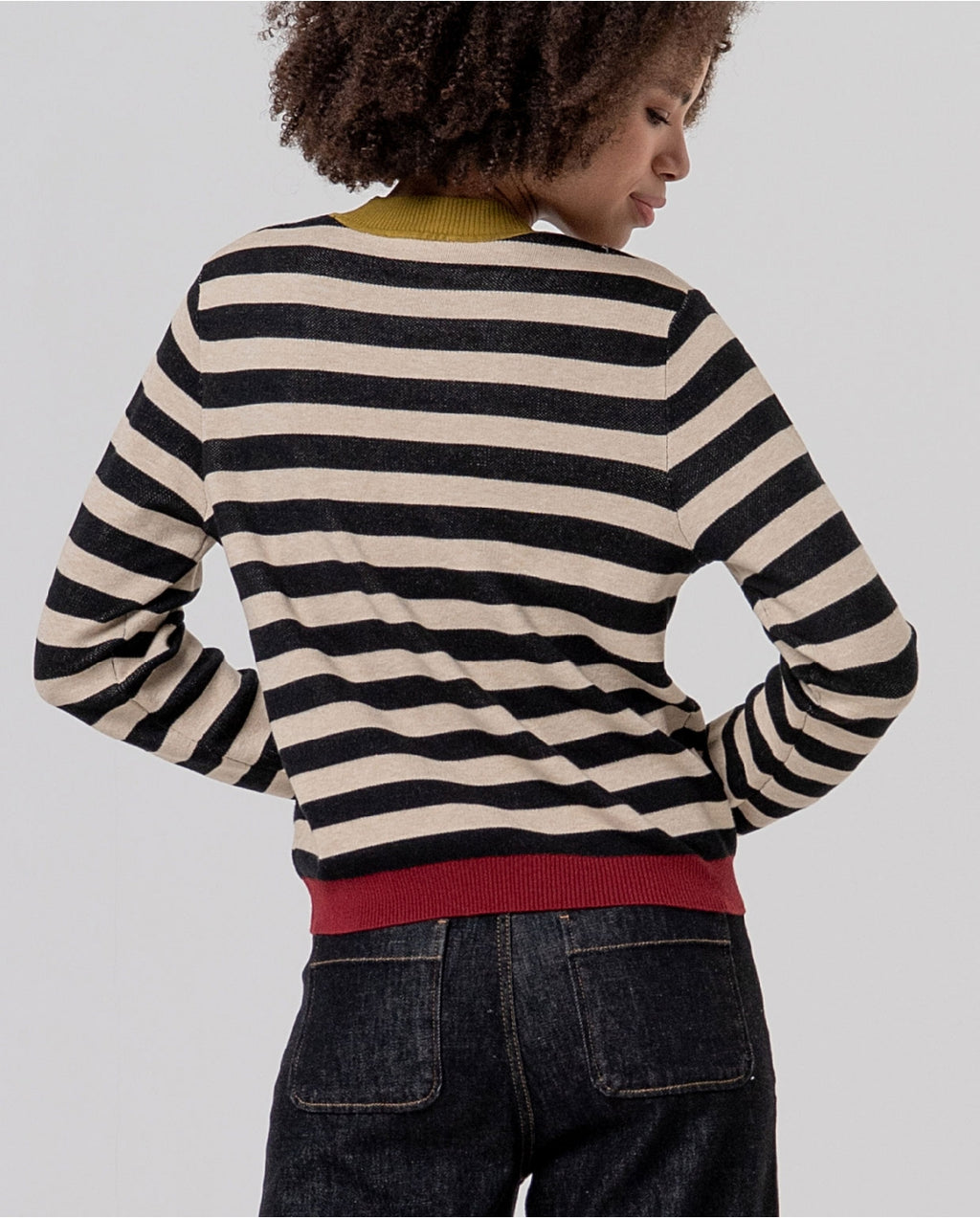 Maglione girocollo a righe - Surkana