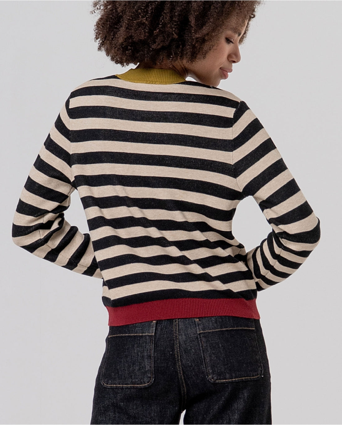 Maglione girocollo a righe - Surkana