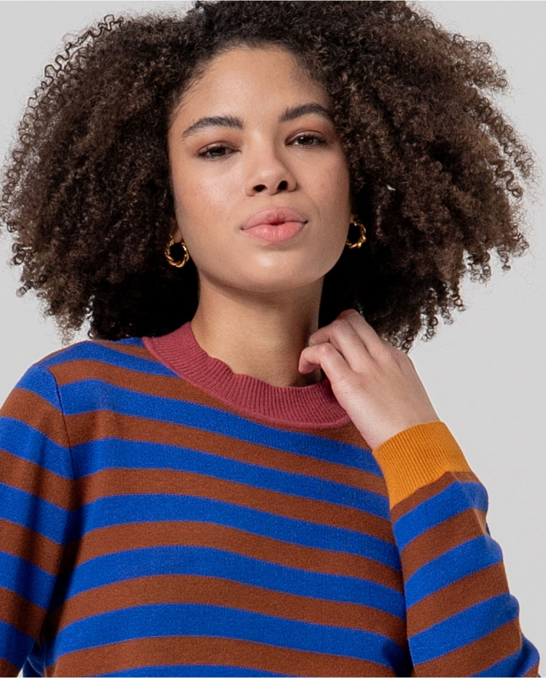 Maglione girocollo a righe - Surkana