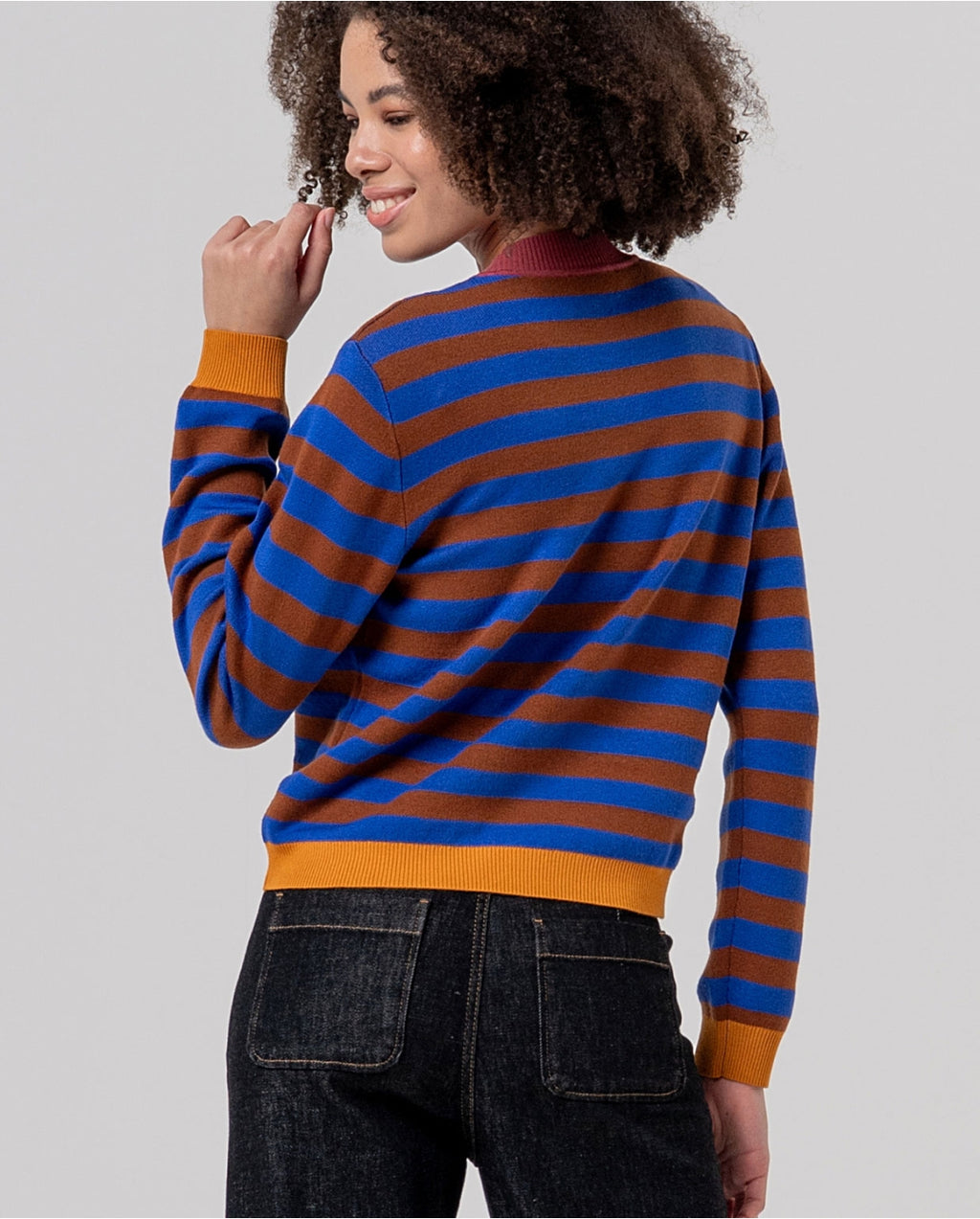 Maglione girocollo a righe - Surkana