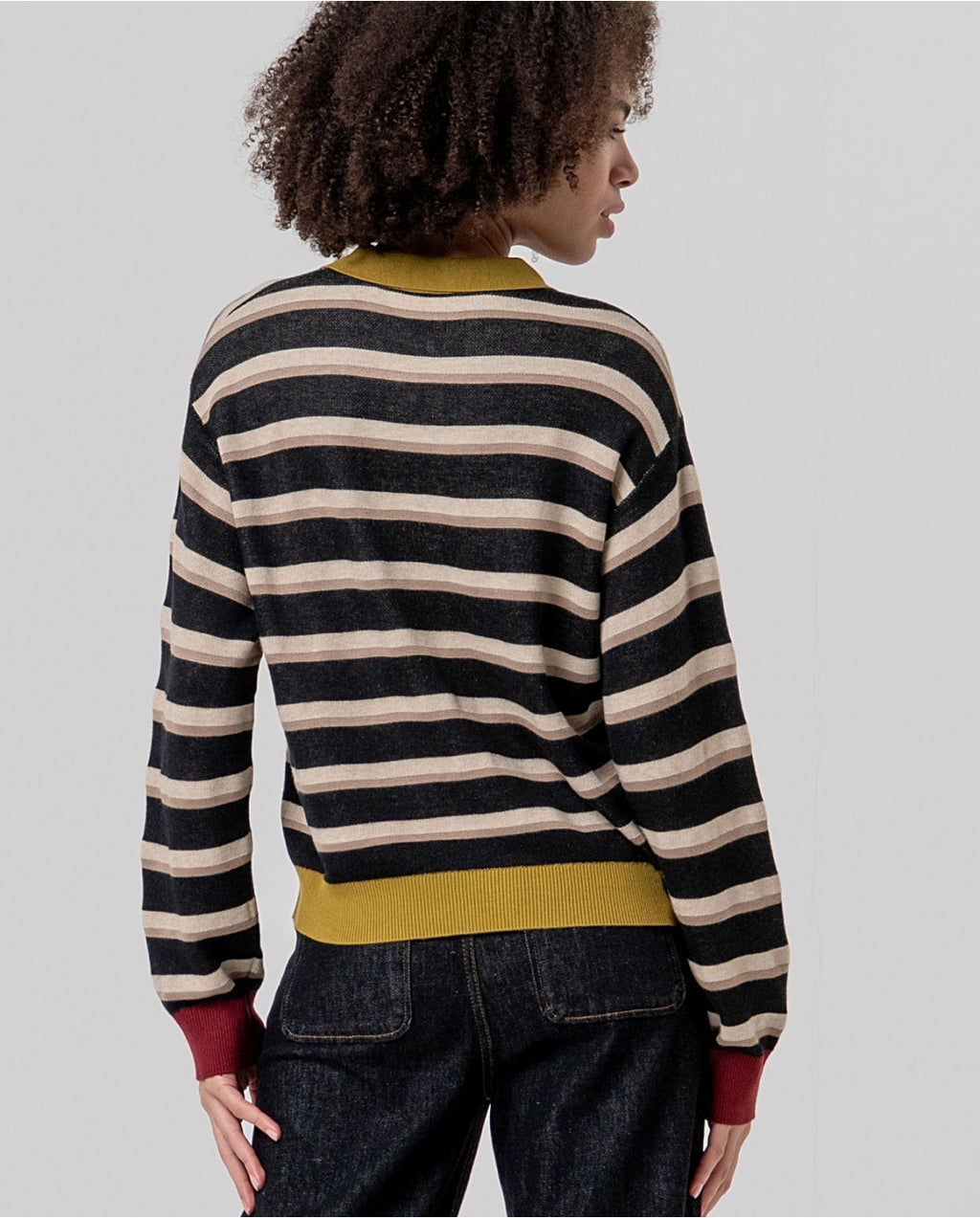 Maglione polo a righe - Surkana