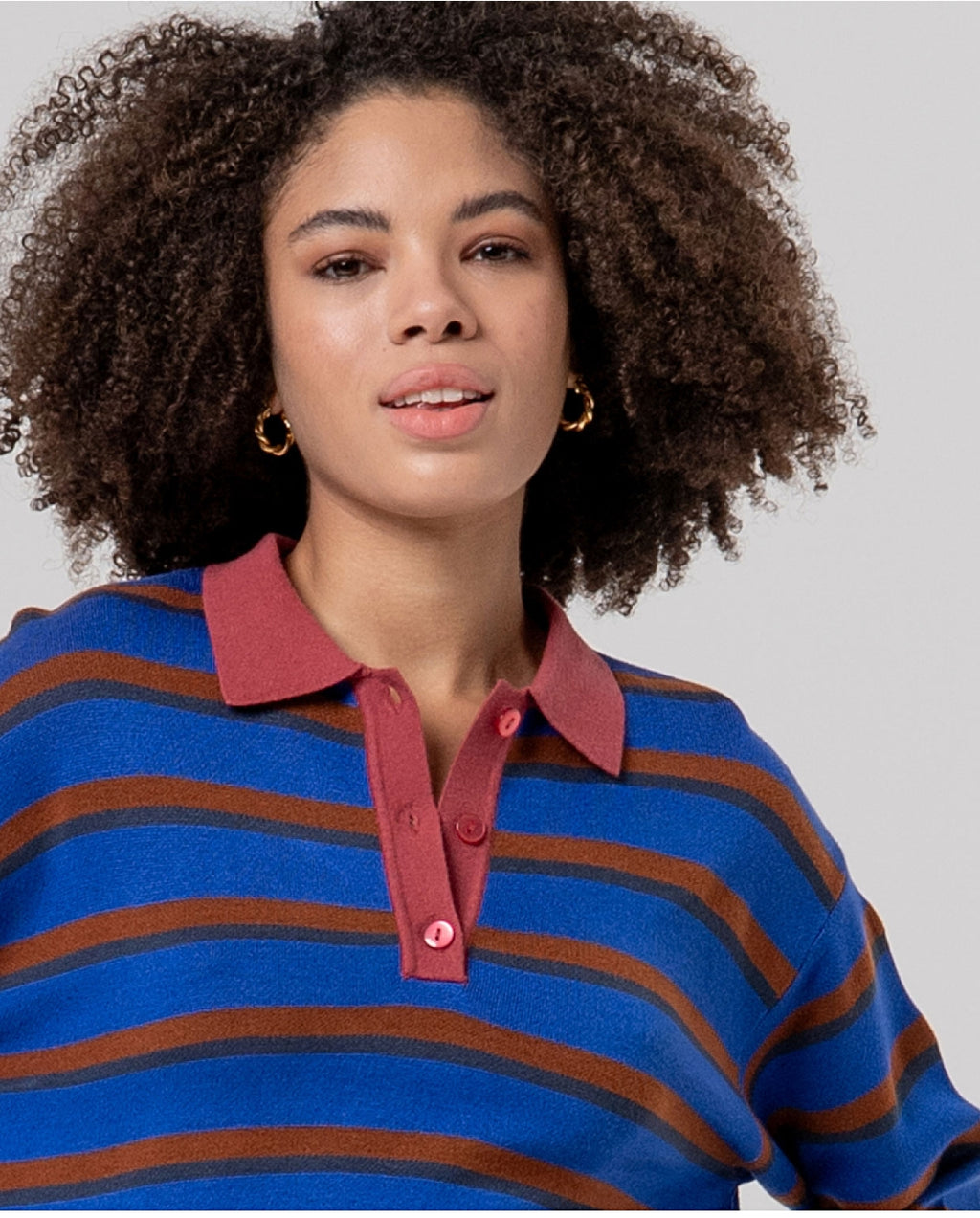 Maglione polo a righe - Surkana