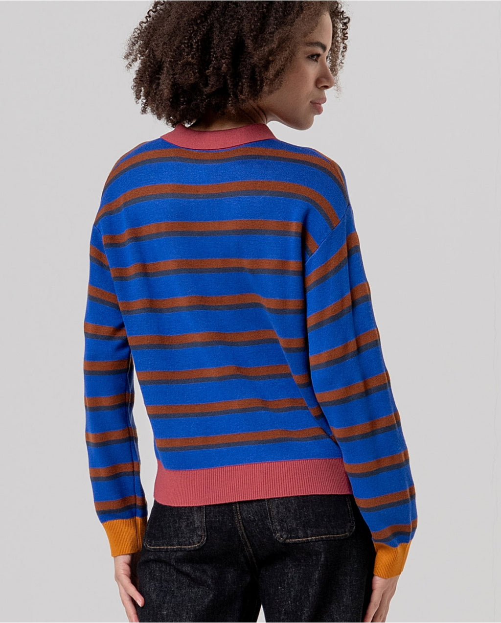 Maglione polo a righe - Surkana