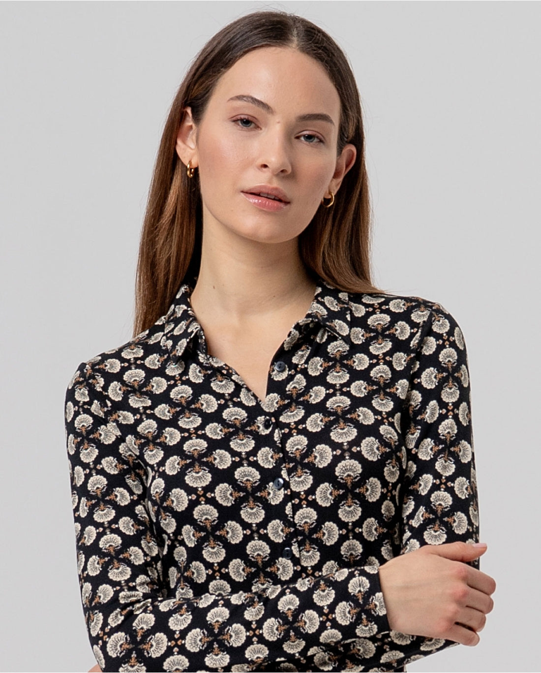 Camicia a maniche lunghe stampata - Surkana