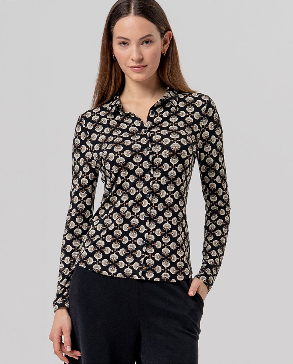 Camicia a maniche lunghe stampata - Surkana