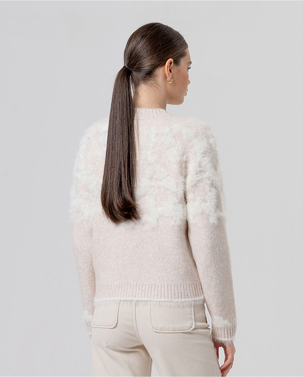 Maglione girocollo jacquard - Surkana