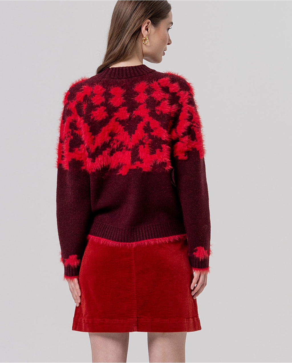 Maglione girocollo jacquard - Surkana