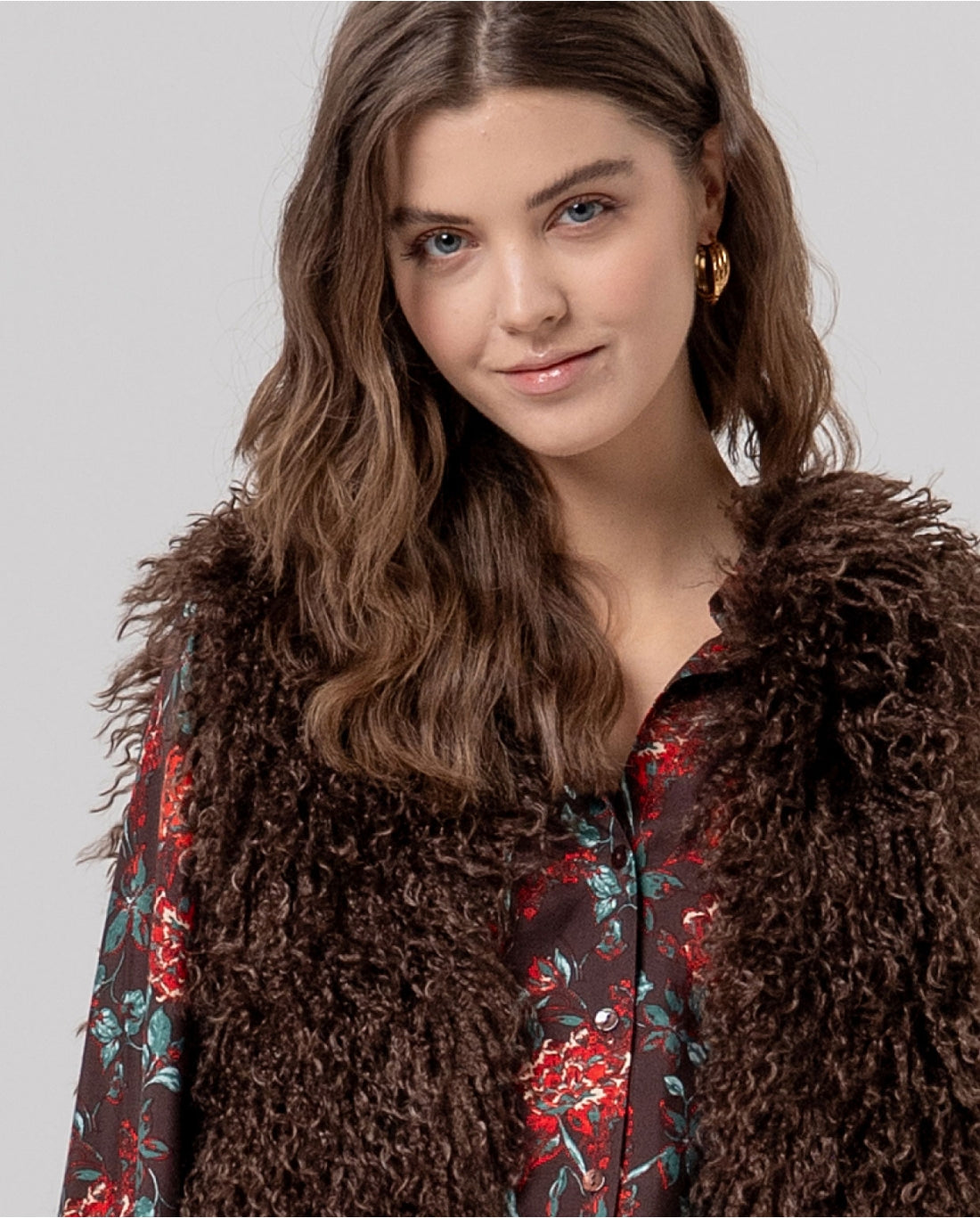 Gilet in pelliccia a pelo lungo - Surkana