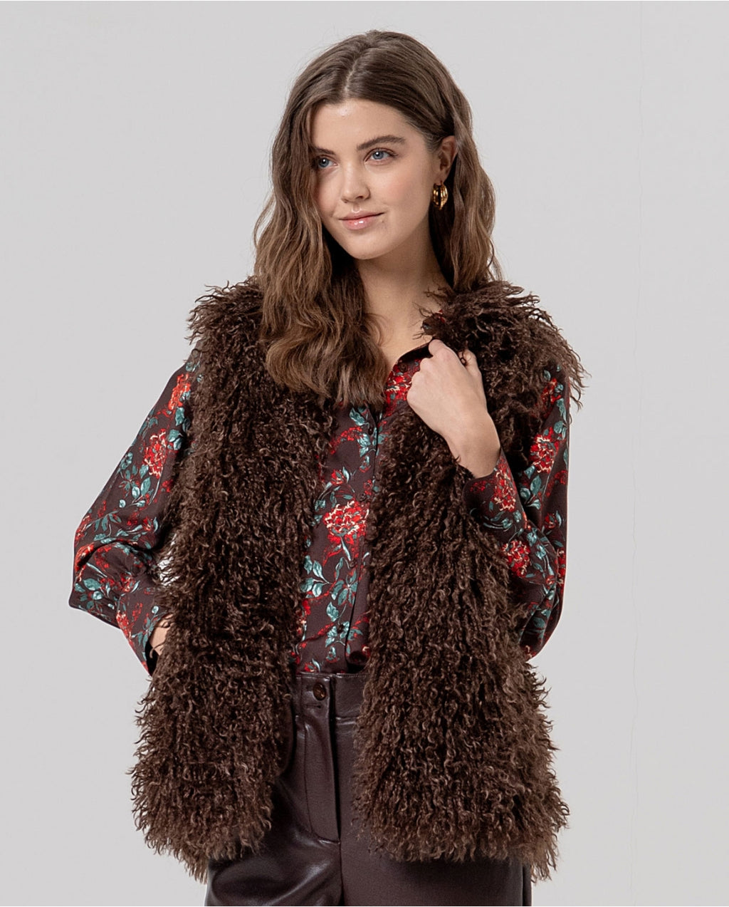 Gilet in pelliccia a pelo lungo - Surkana