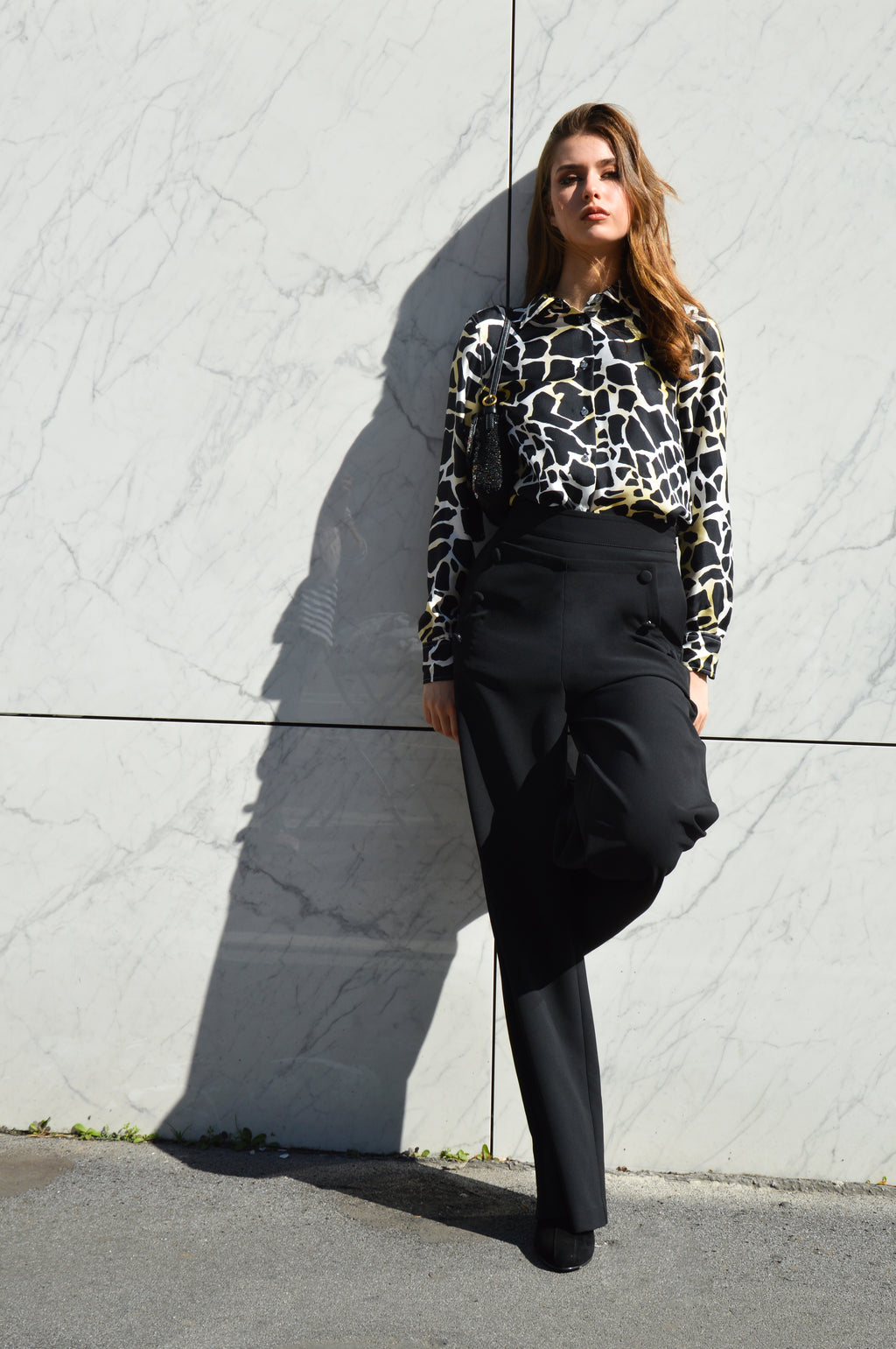 Pantalone cady bottoni - Maliparmi