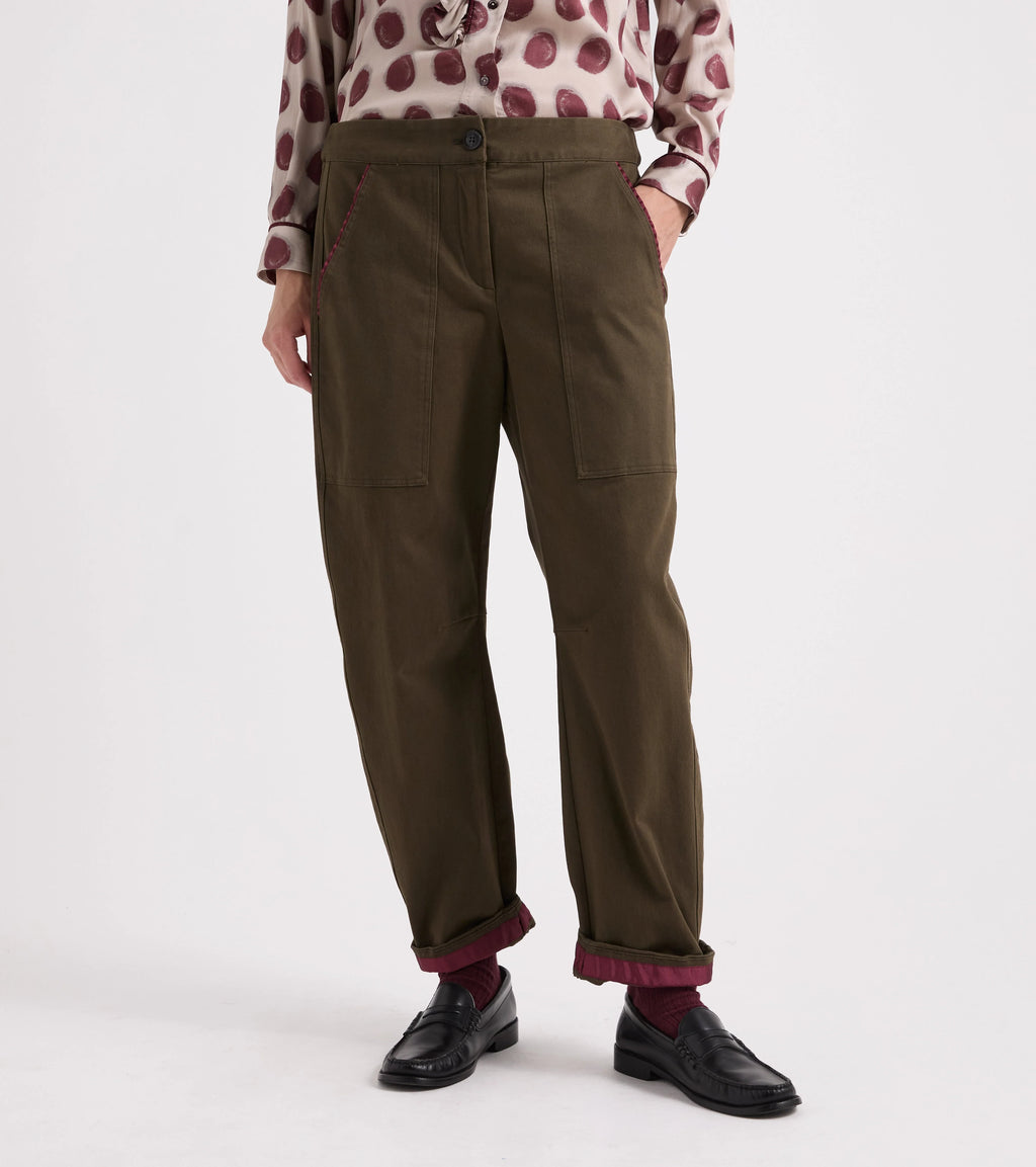Pantaloni stretch con risvolto - Alessia Santi
