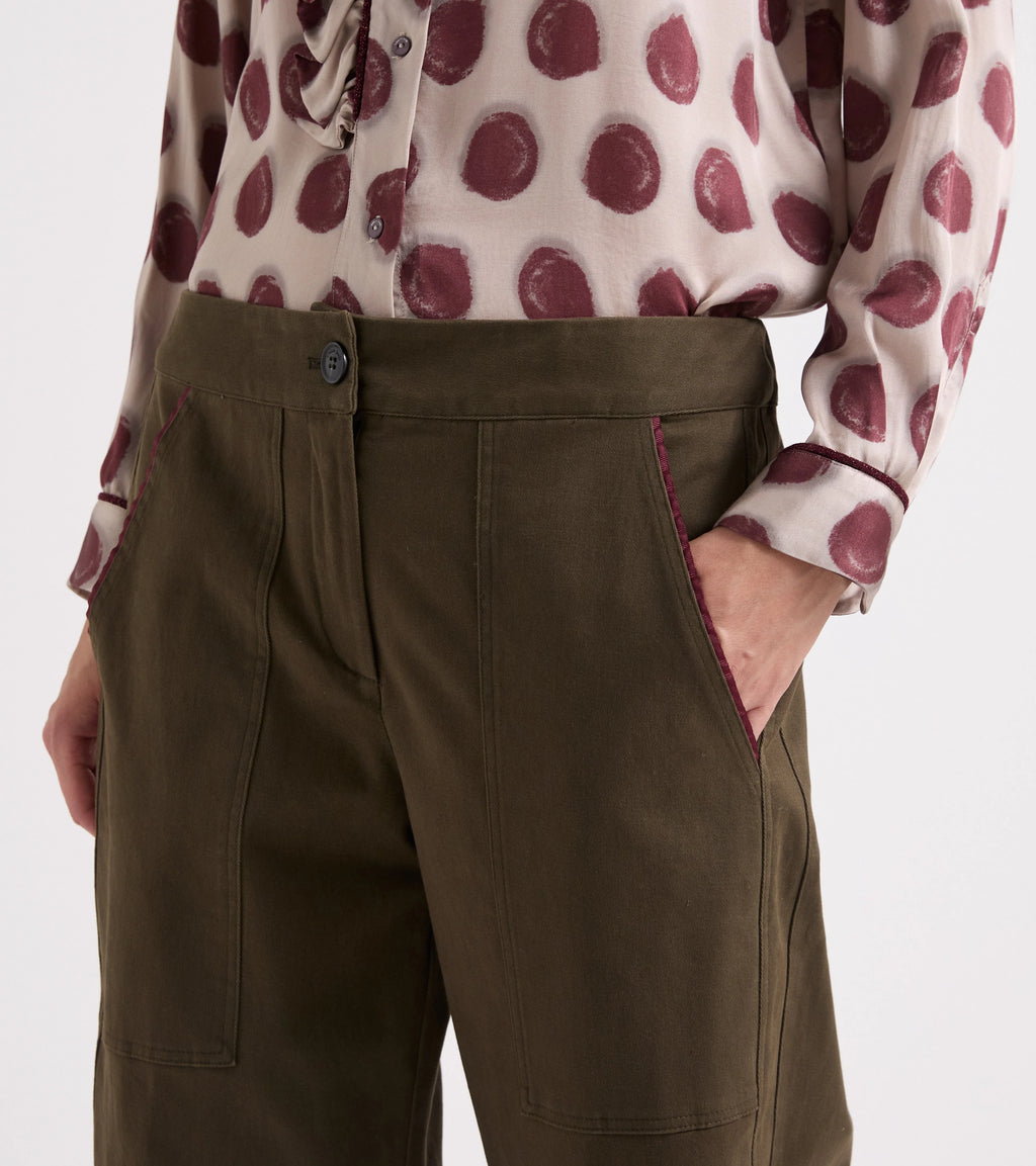 Pantaloni stretch con risvolto - Alessia Santi