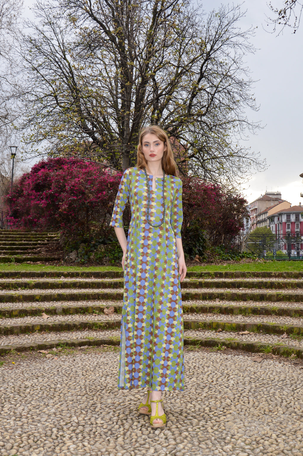 Abito kaftan fantasia lurex - Justmine
