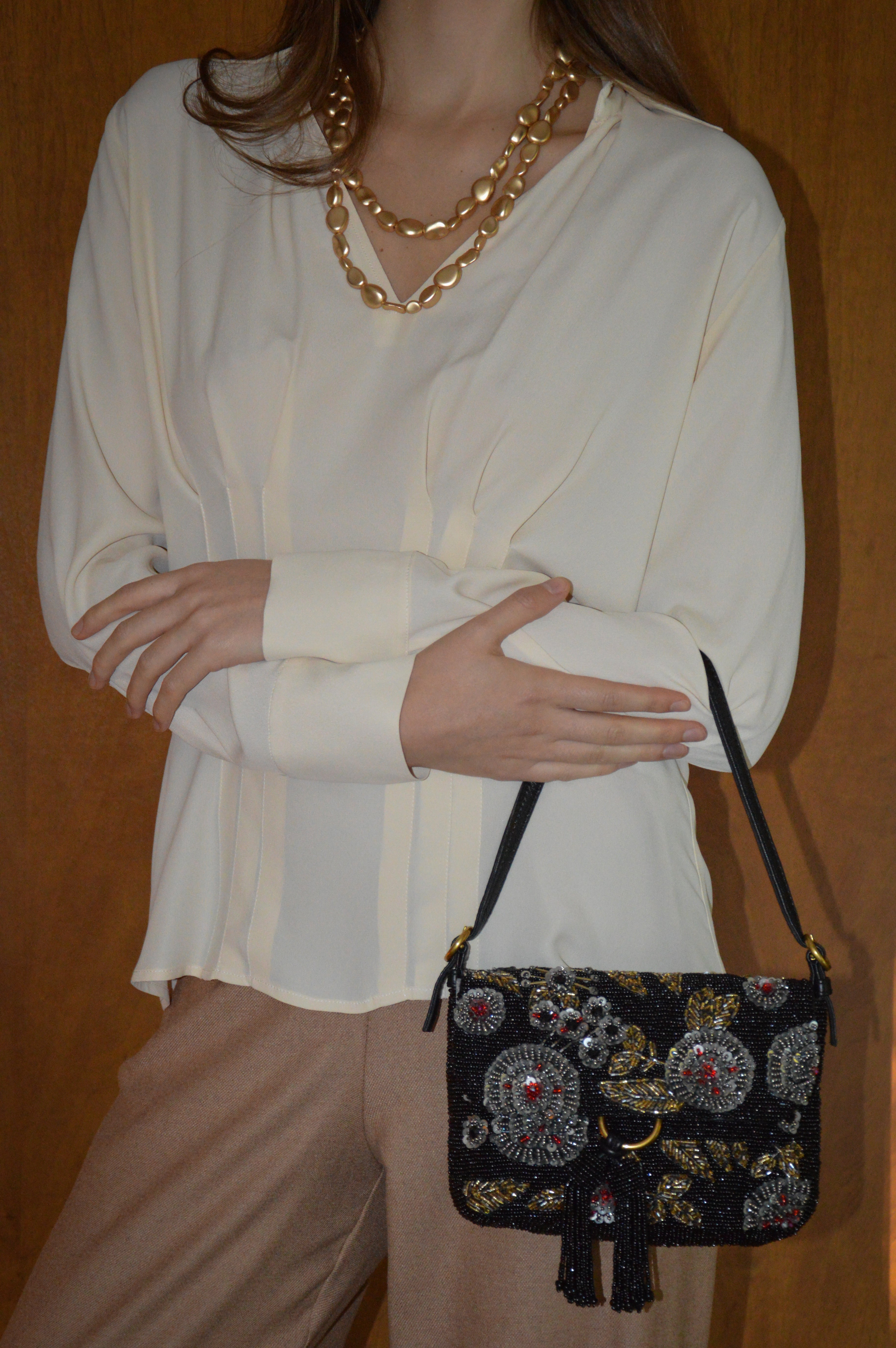Blusa con riprese - Niù