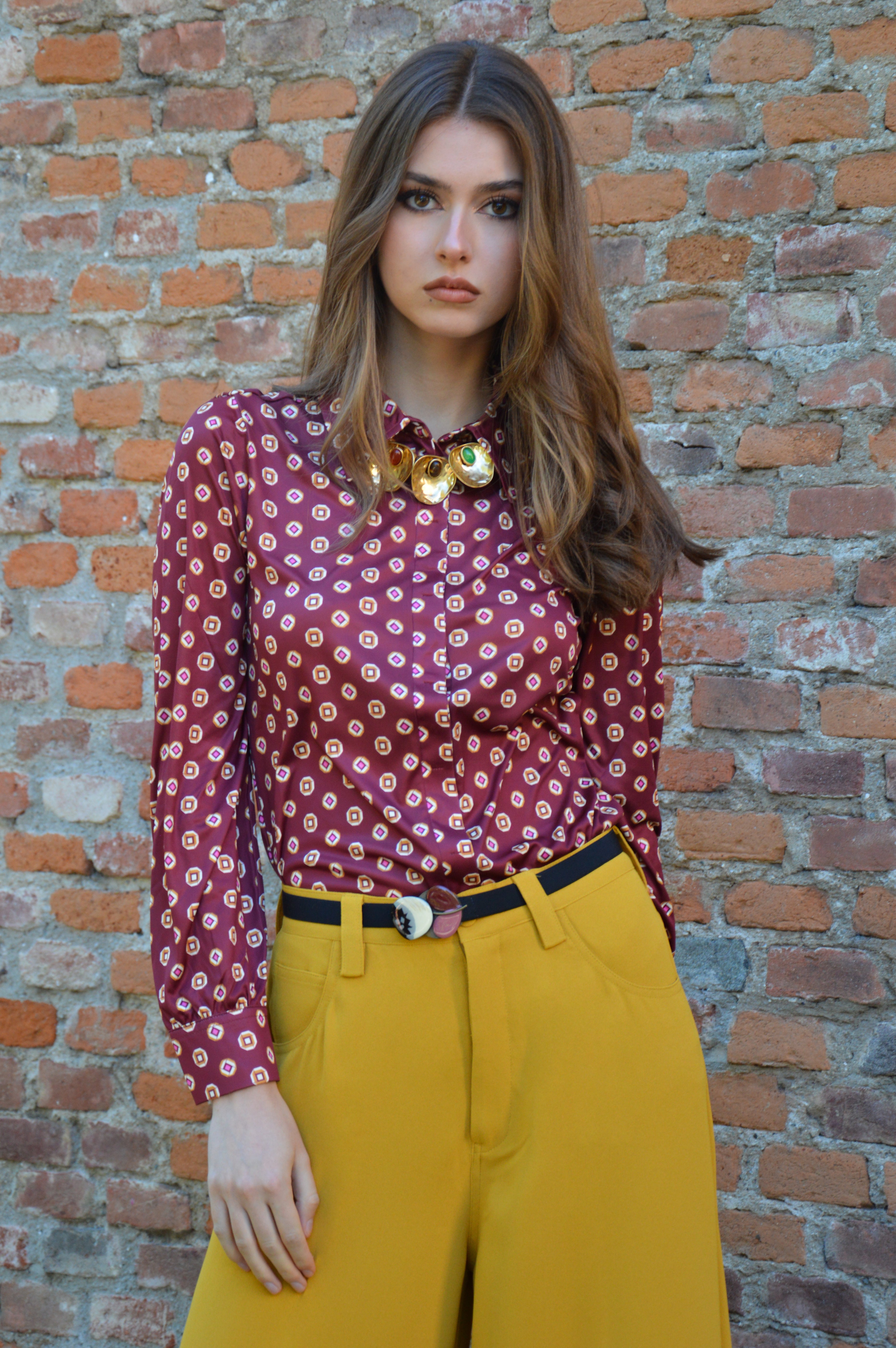 Camicia micro print jersey - Maliparmi